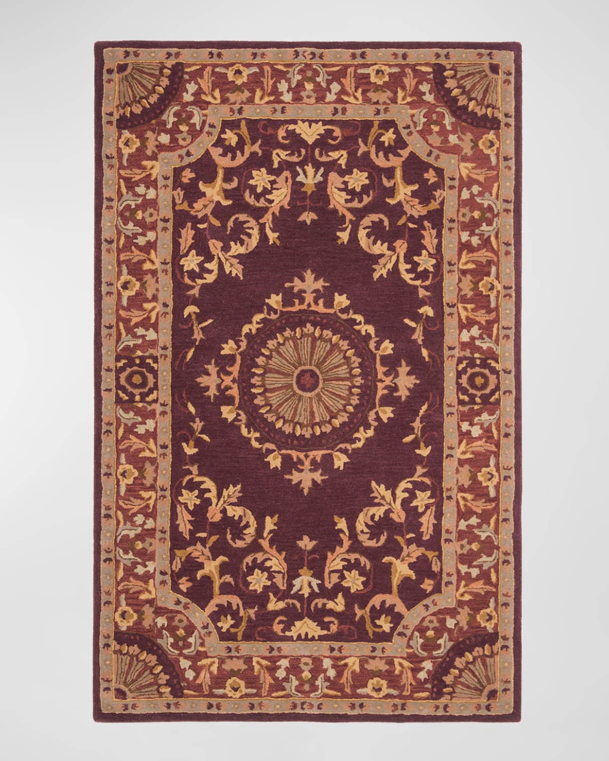 Burgundy Oaks Rug, 5' x 8'