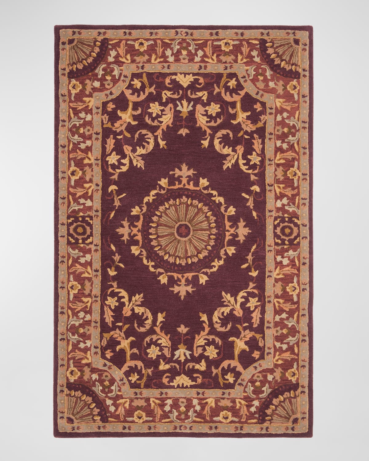 Burgundy Oaks Rug, 6' x 9'