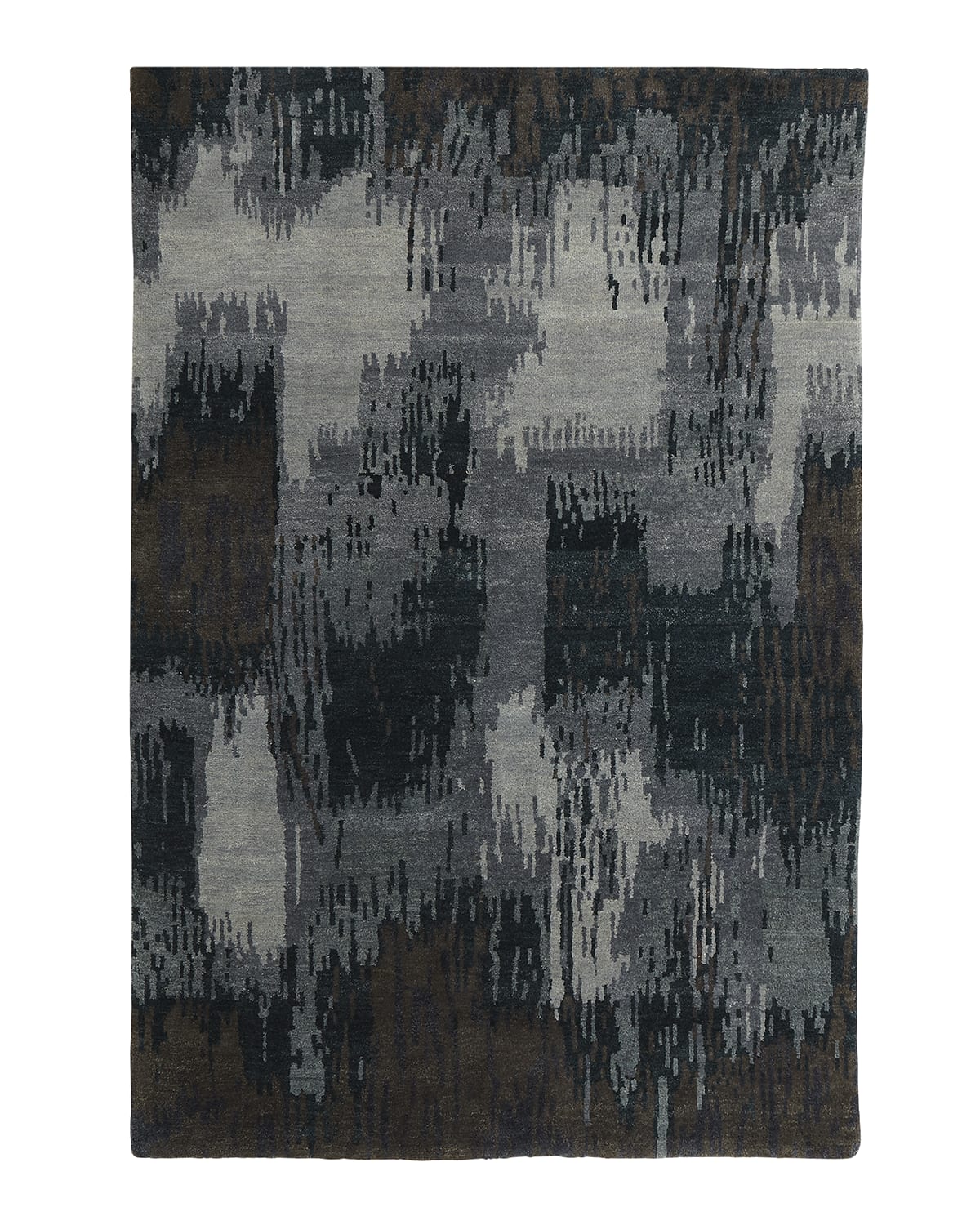 Forest Brushstroke Runner, 3' x 10'