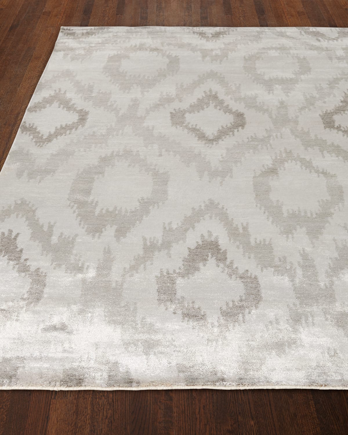Mesa Hand-Knotted Silver Rug, 8' x 10'