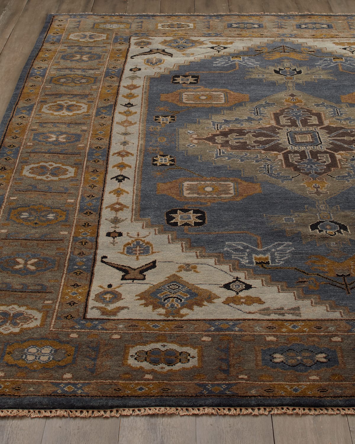 Michener Blue Rug, 6' x 9' at RugsBySize.com