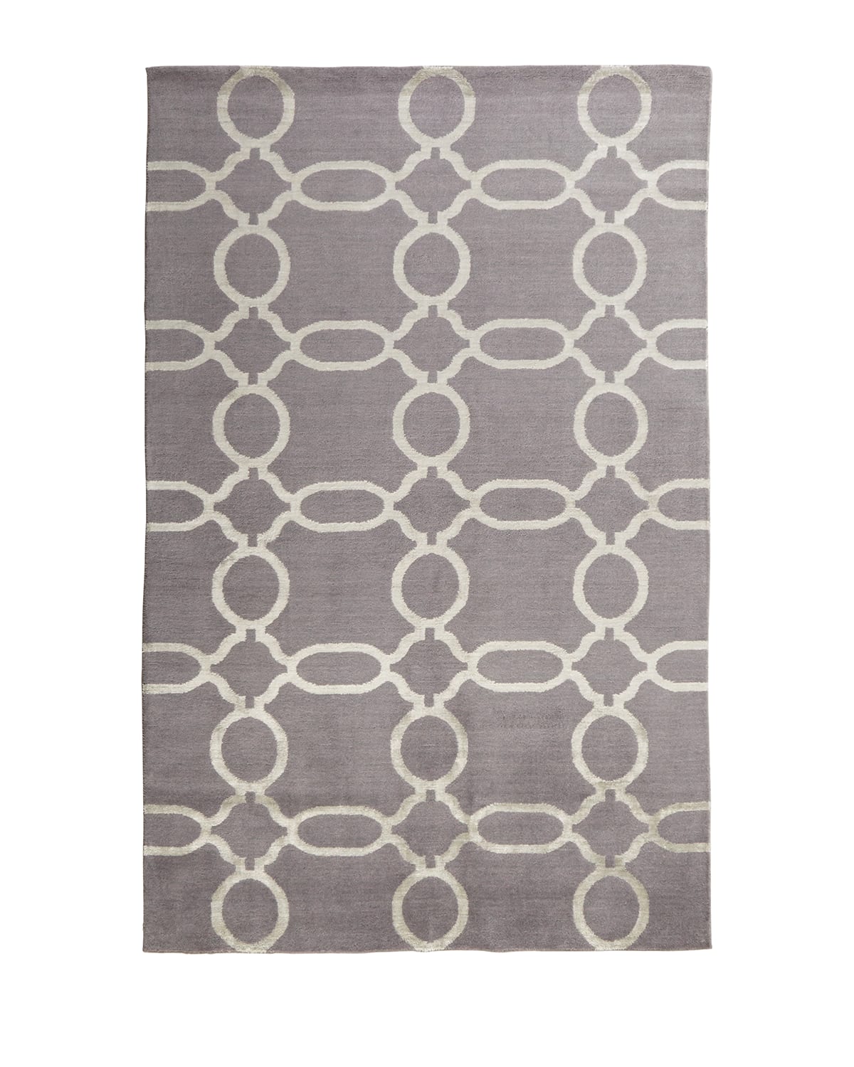 Gray Links Rug, 4' x 6'