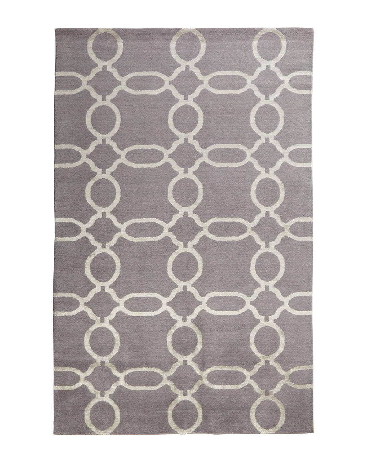 Gray Links Rug, 6' x 9'