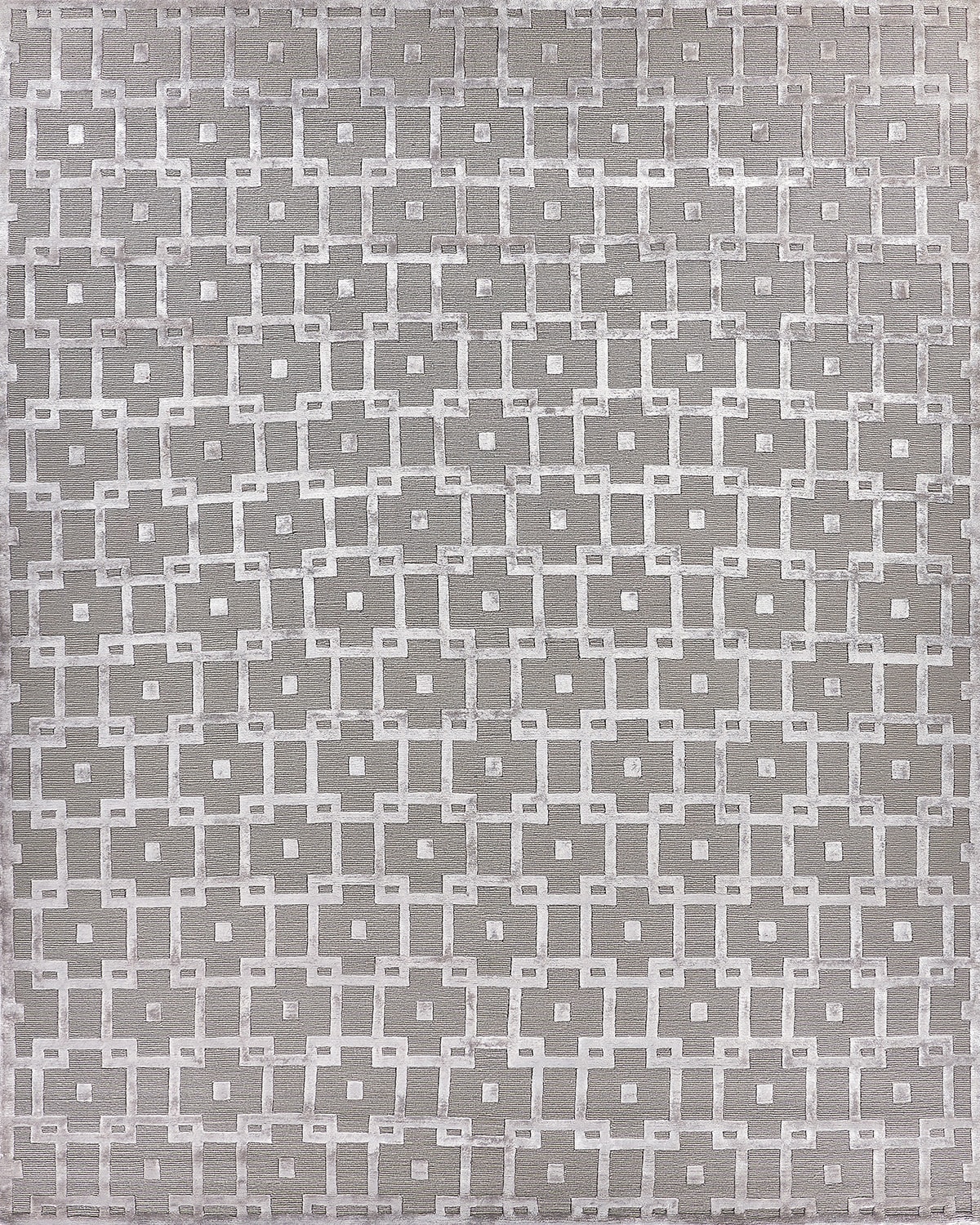 Silver Blocks Rug, 4' x 6'