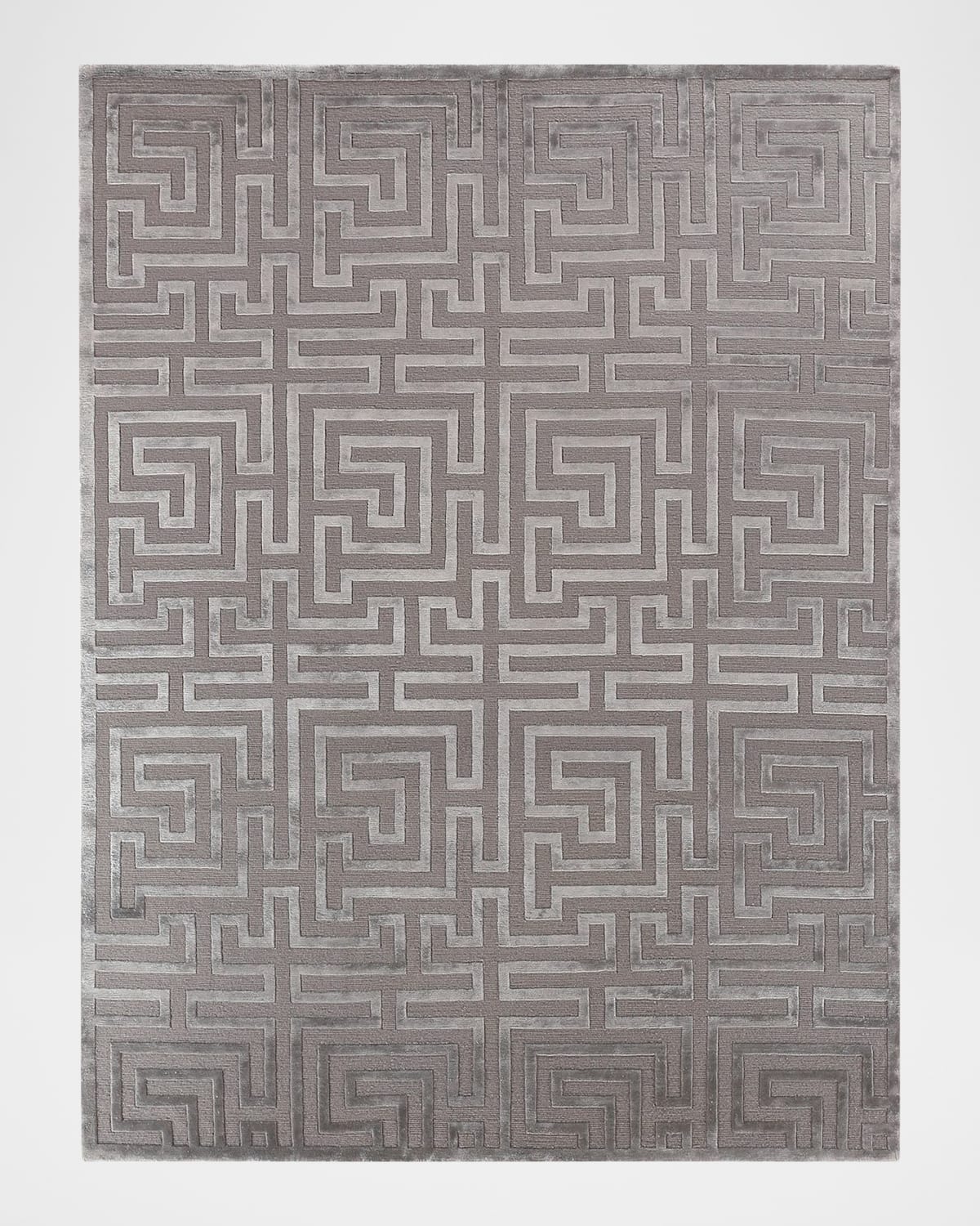 Silver Trellis Rug, 8' x 10'