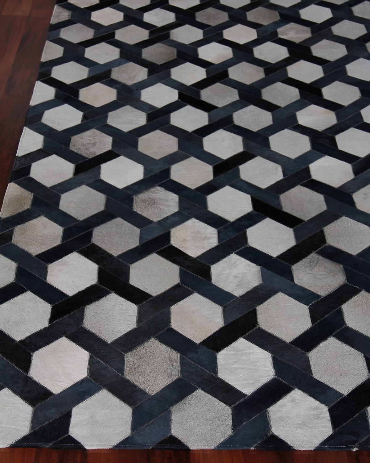 Solomon Hairhide Rug, 5' x 8'