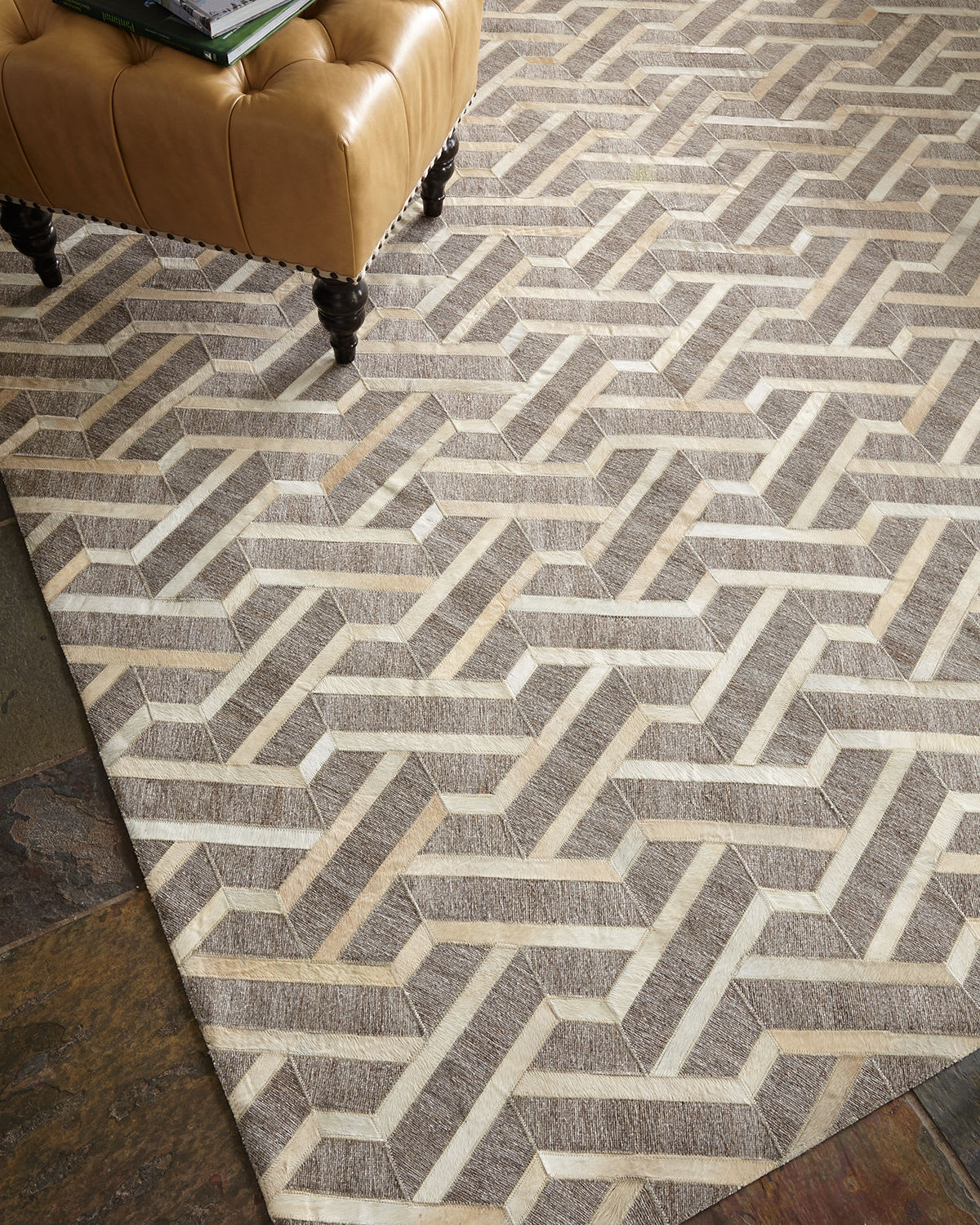 Portia Hairhide Rug, 5' x 8'