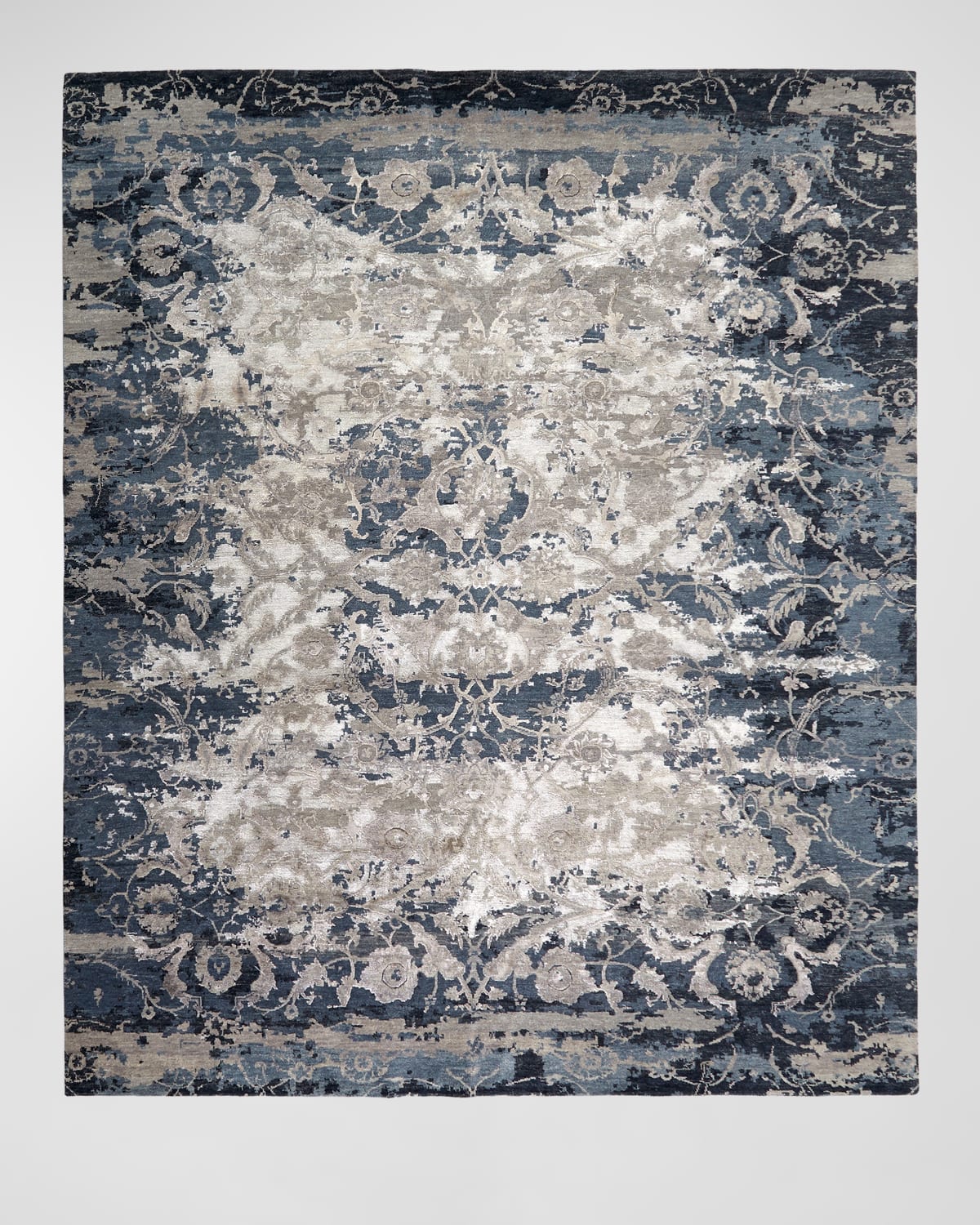 Deep Horizon Hand-Knotted Rug, 8' x 10'