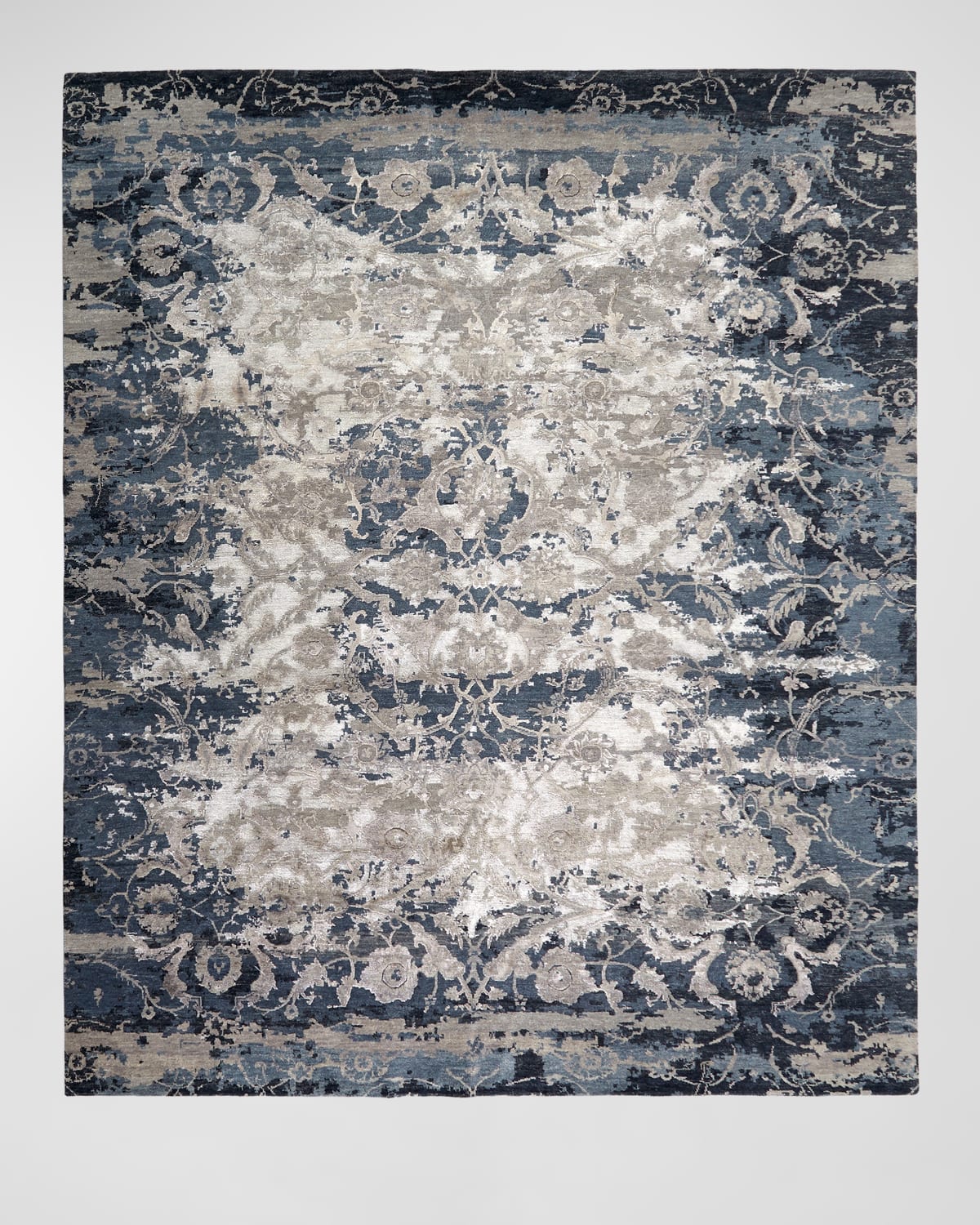 Deep Horizon Hand-Knotted Rug, 9' x 12'