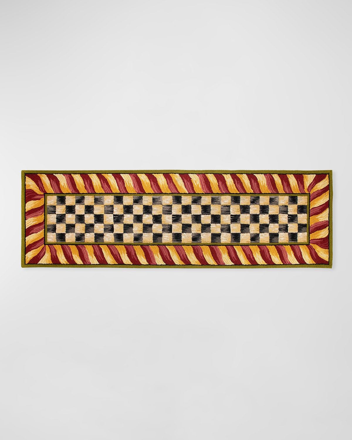 Courtly Check Runner, 3' x 8'