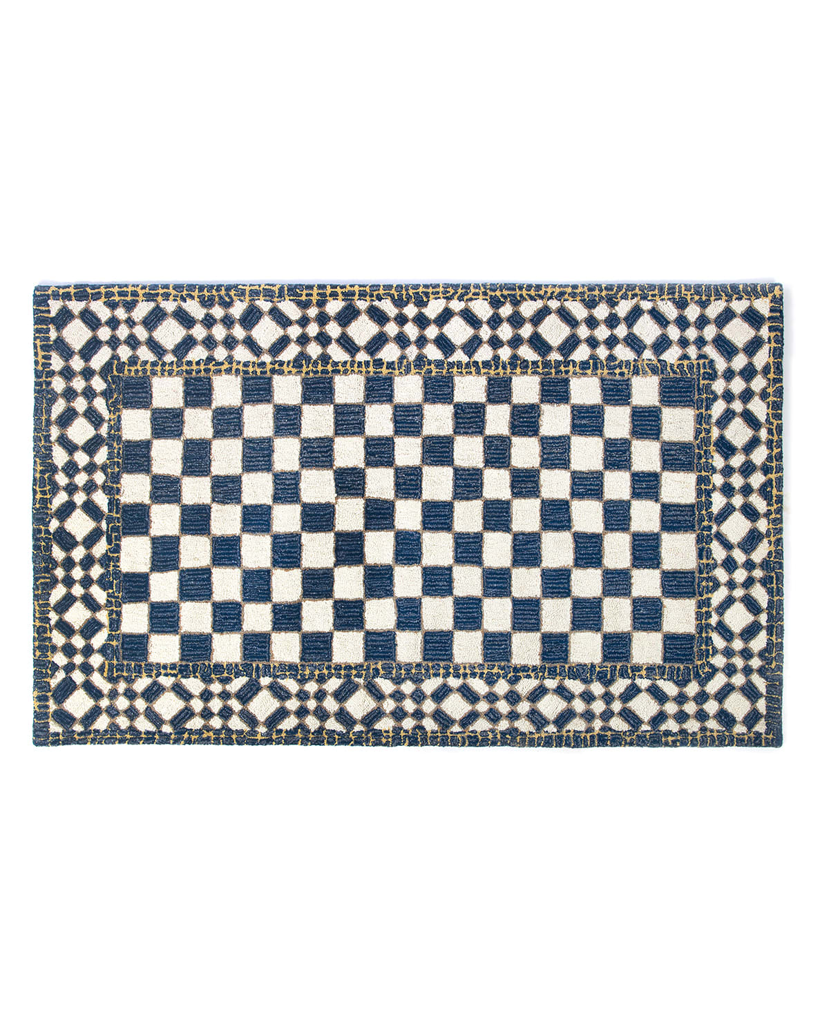 Royal Check Rug, 3' x 5'
