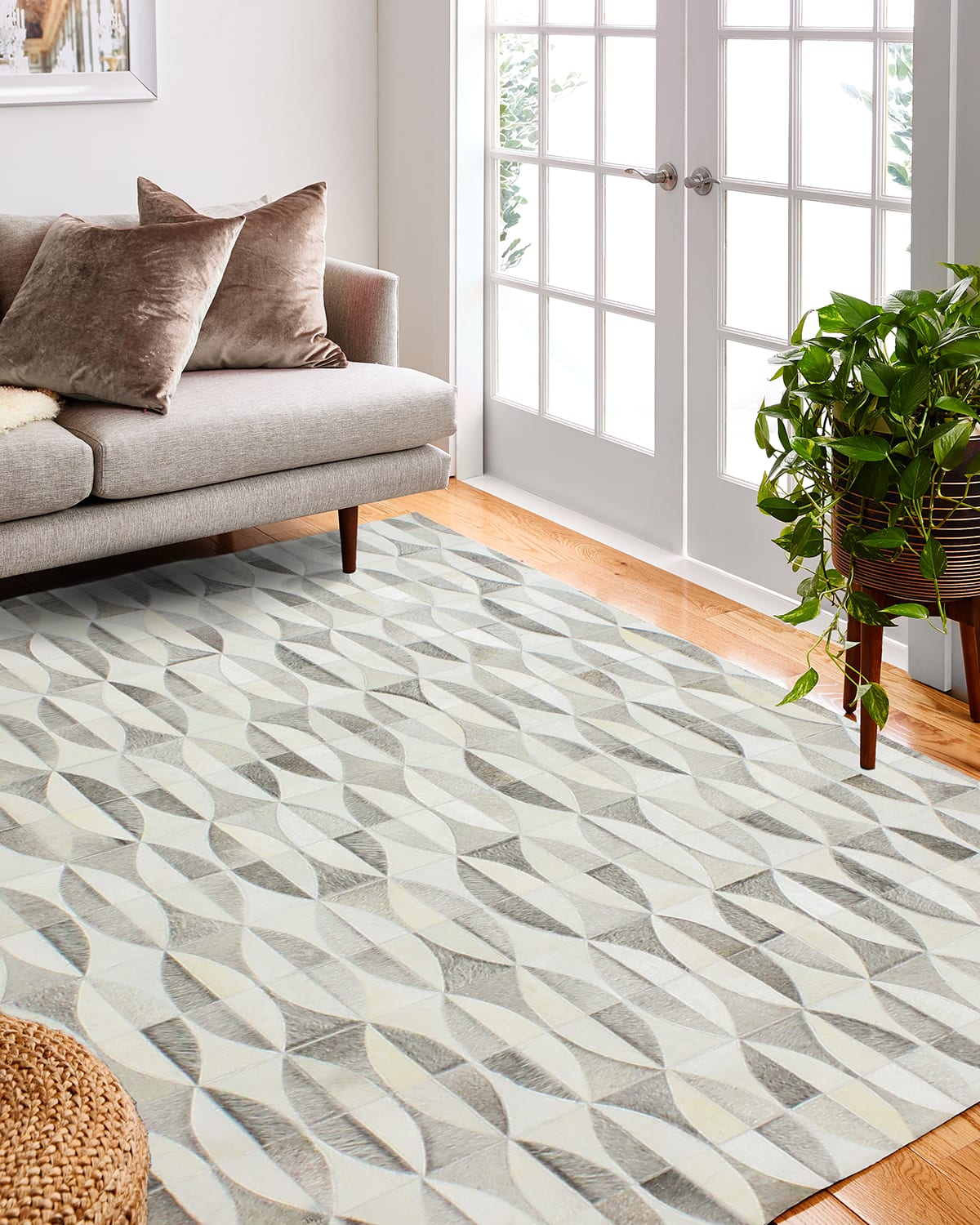 Church Hair in Hide Rug, 5' x 8'