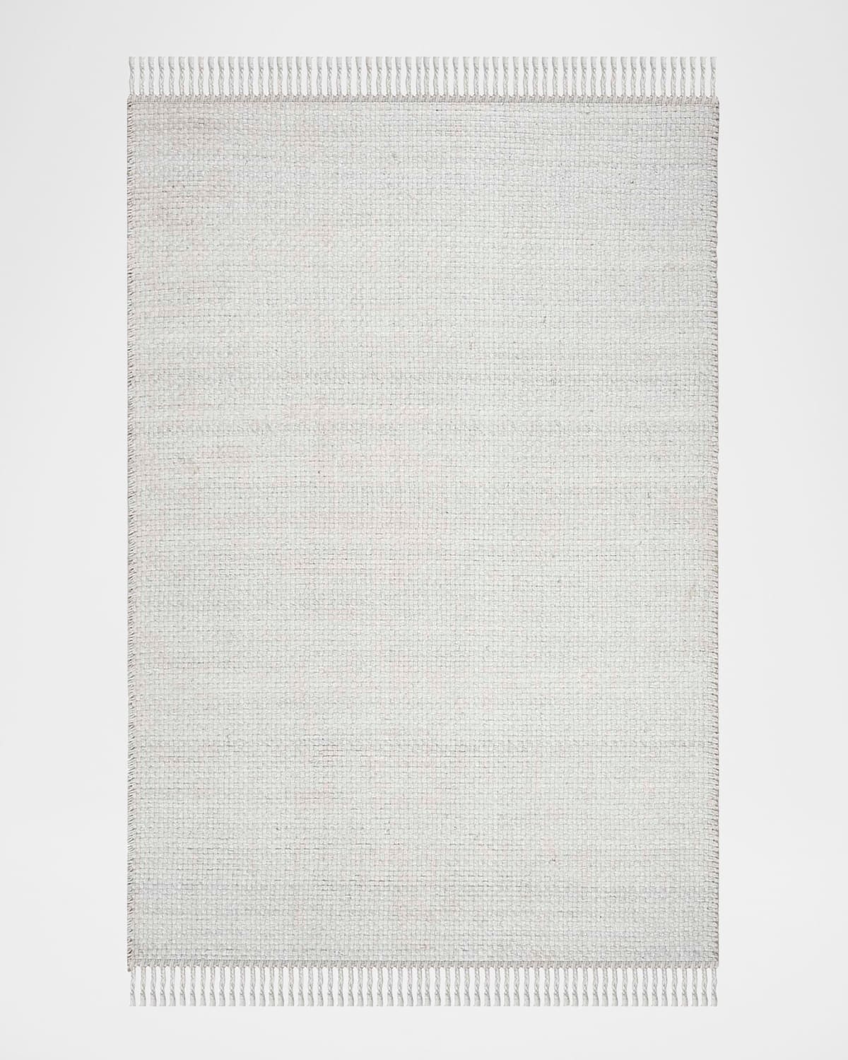 Amalie Bone Hand-Woven Flat Weave Rug, 9' x 12'