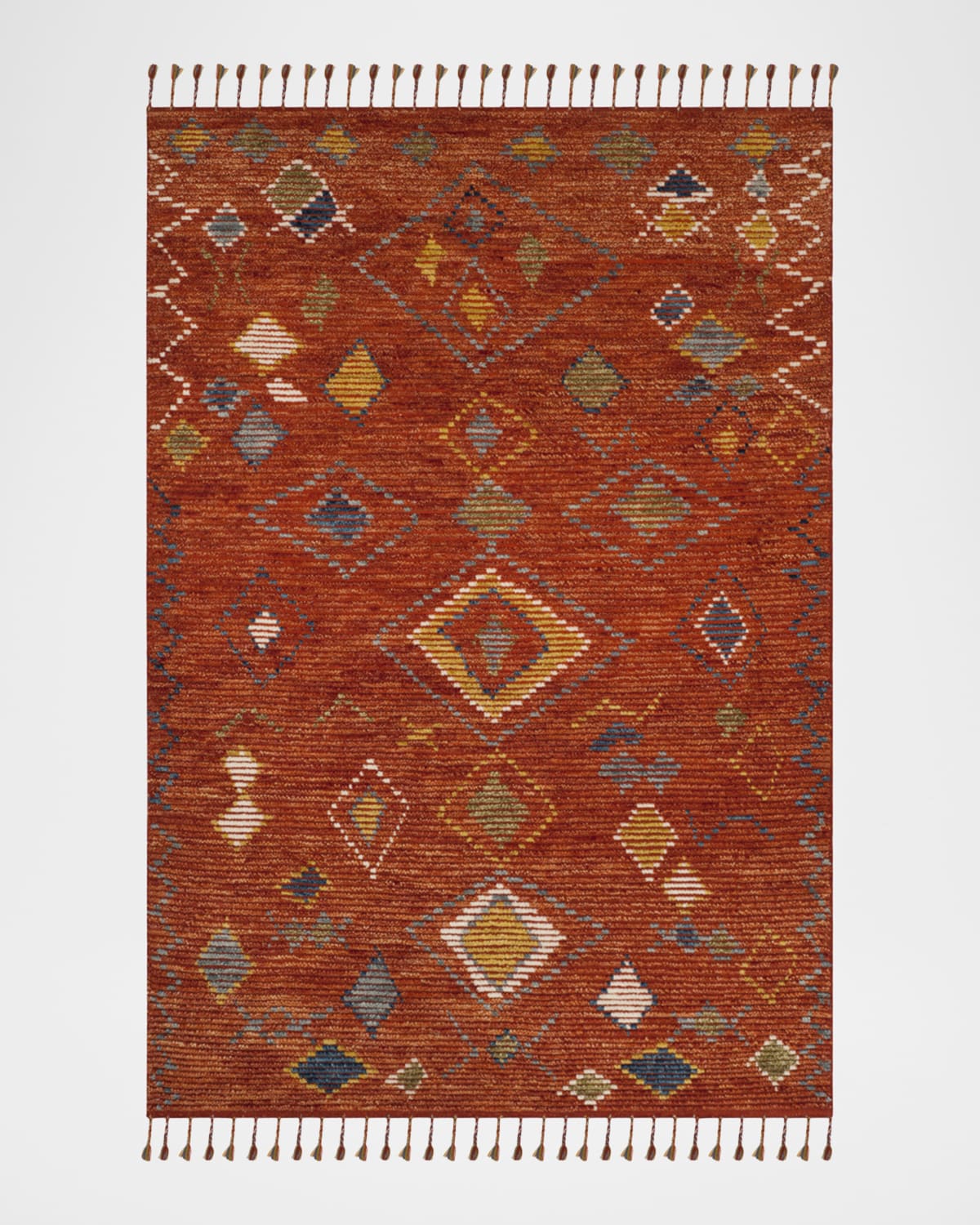 Nahla Currant Hand-Knotted Runner, 2' x 8'