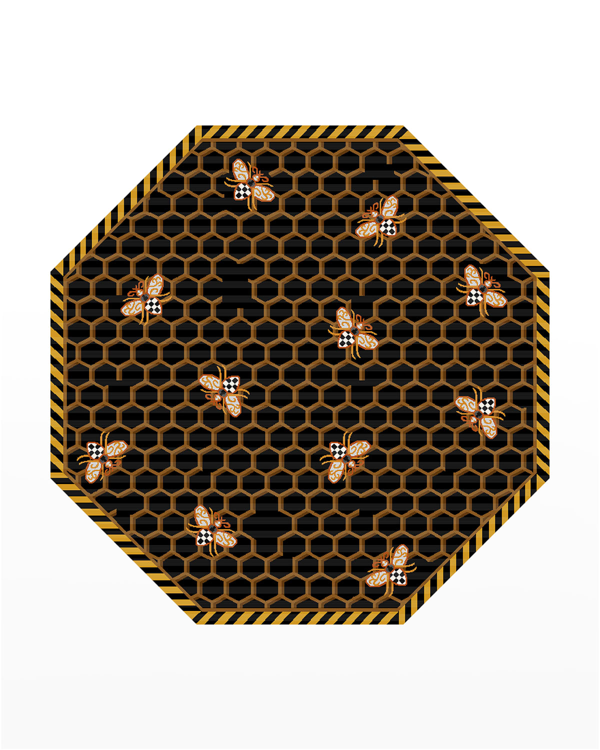 Queen Bee Rug, 6' Octagon