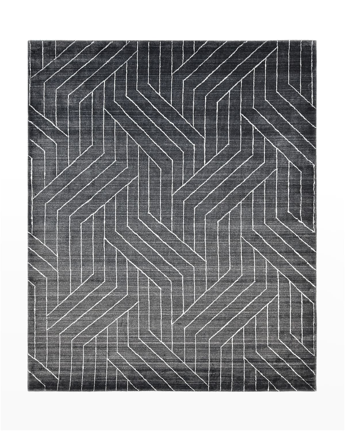 Kali Hand-Loomed Rug, Charcoal - 9' x 12'