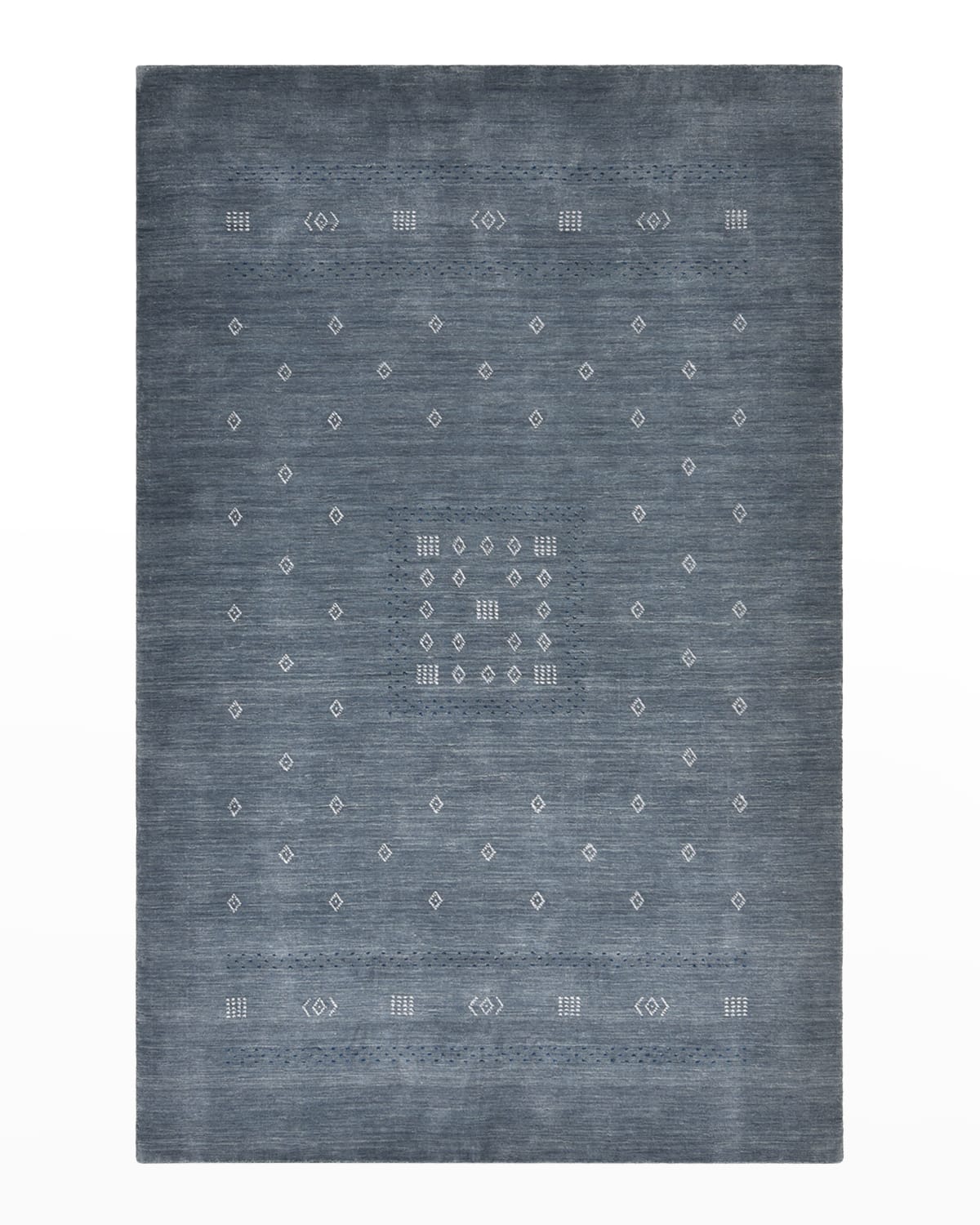Simi Hand-Loomed Rug, Dark Slate - 6' x 9'