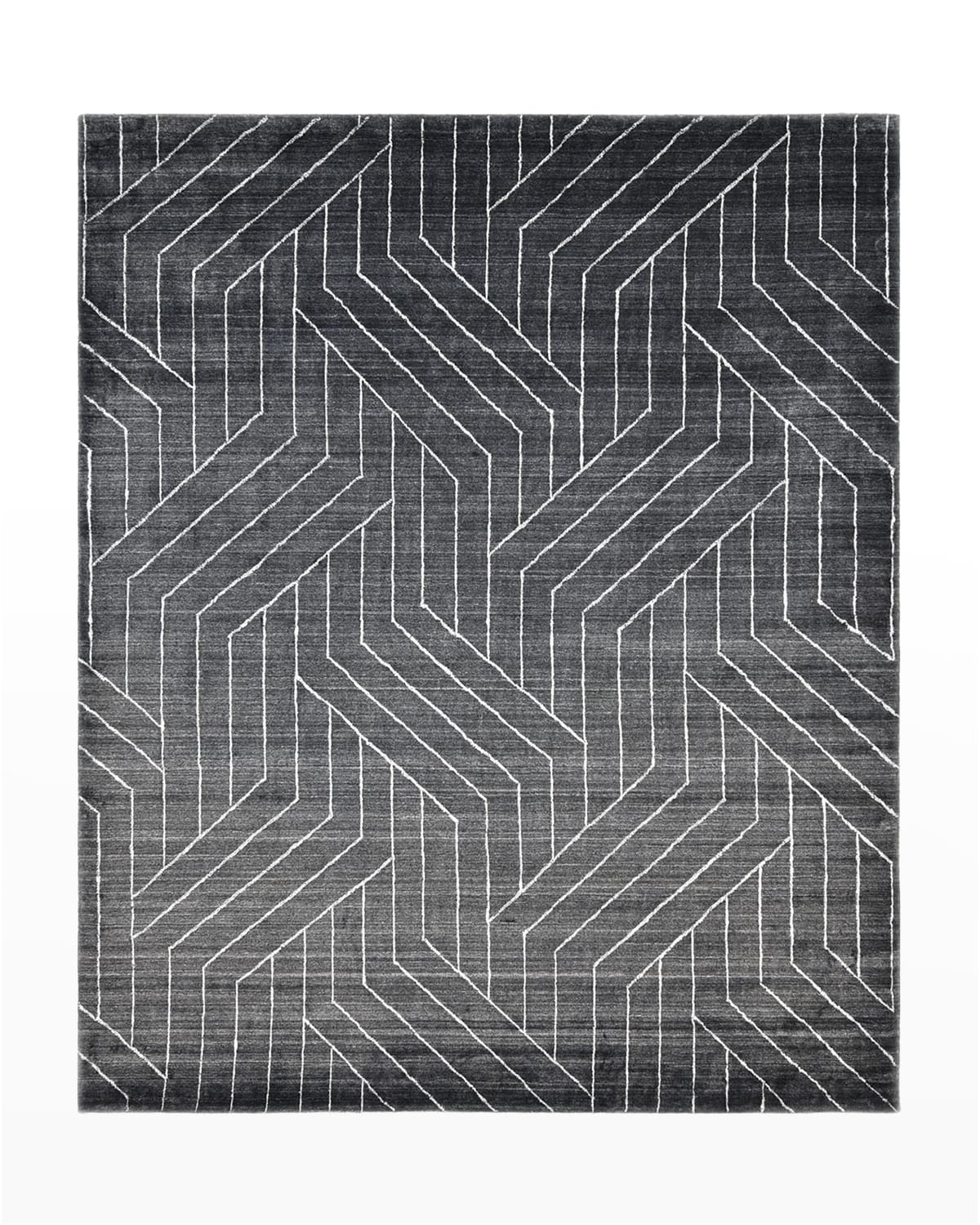 Kali Hand-Loomed Rug, Charcoal - 8' x 10'