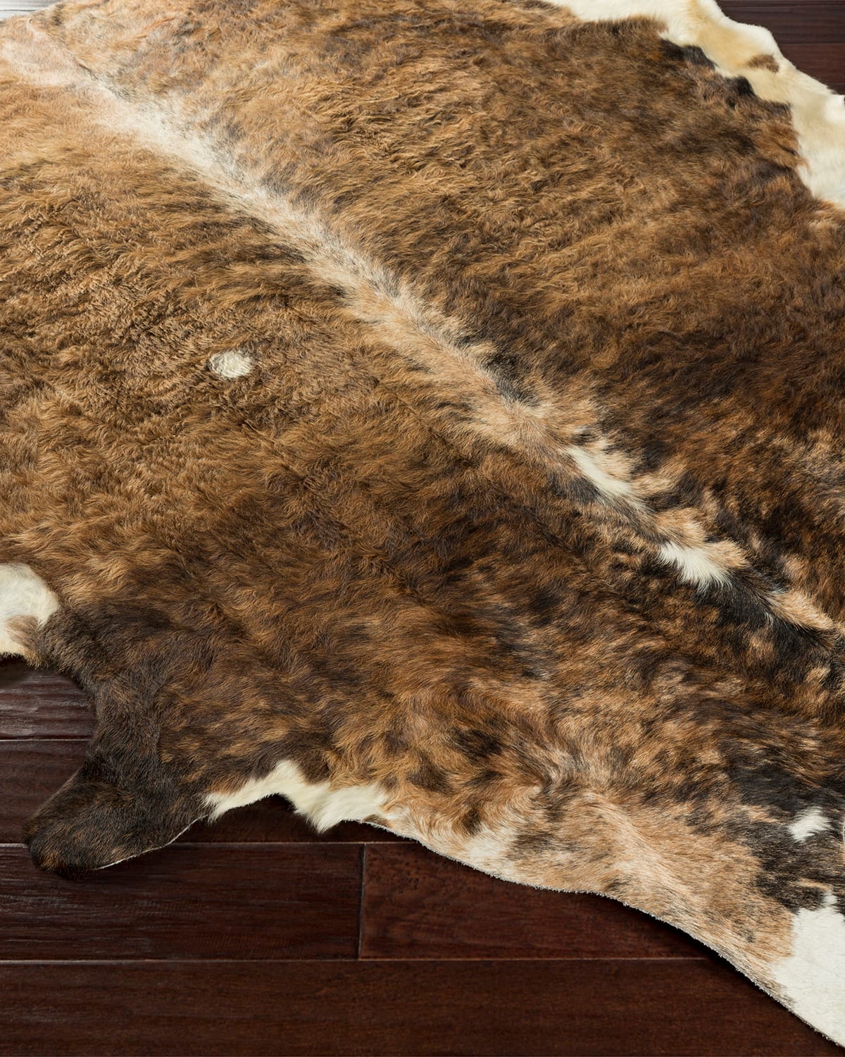 Shepherd Hair-on-Hide Rug, 7' Square