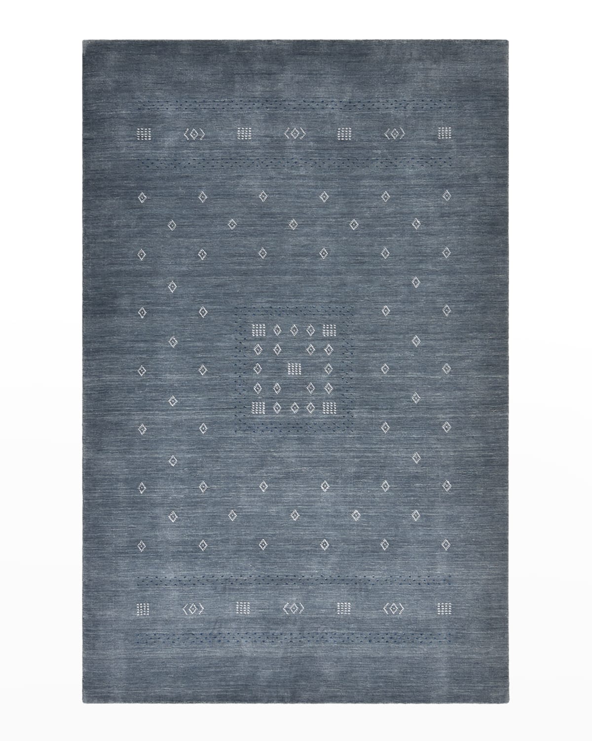 Simi Hand-Loomed Rug, Dark Slate - 5' x 8'