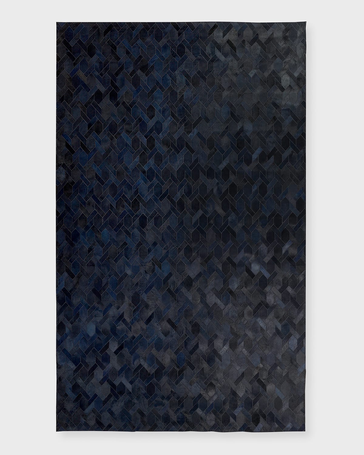 Crescent Hair on Hide Rug, 5' x 8'