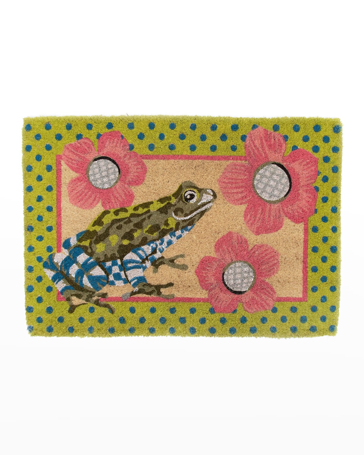 Frog & Flower Entrance Mat, 2' x 3'