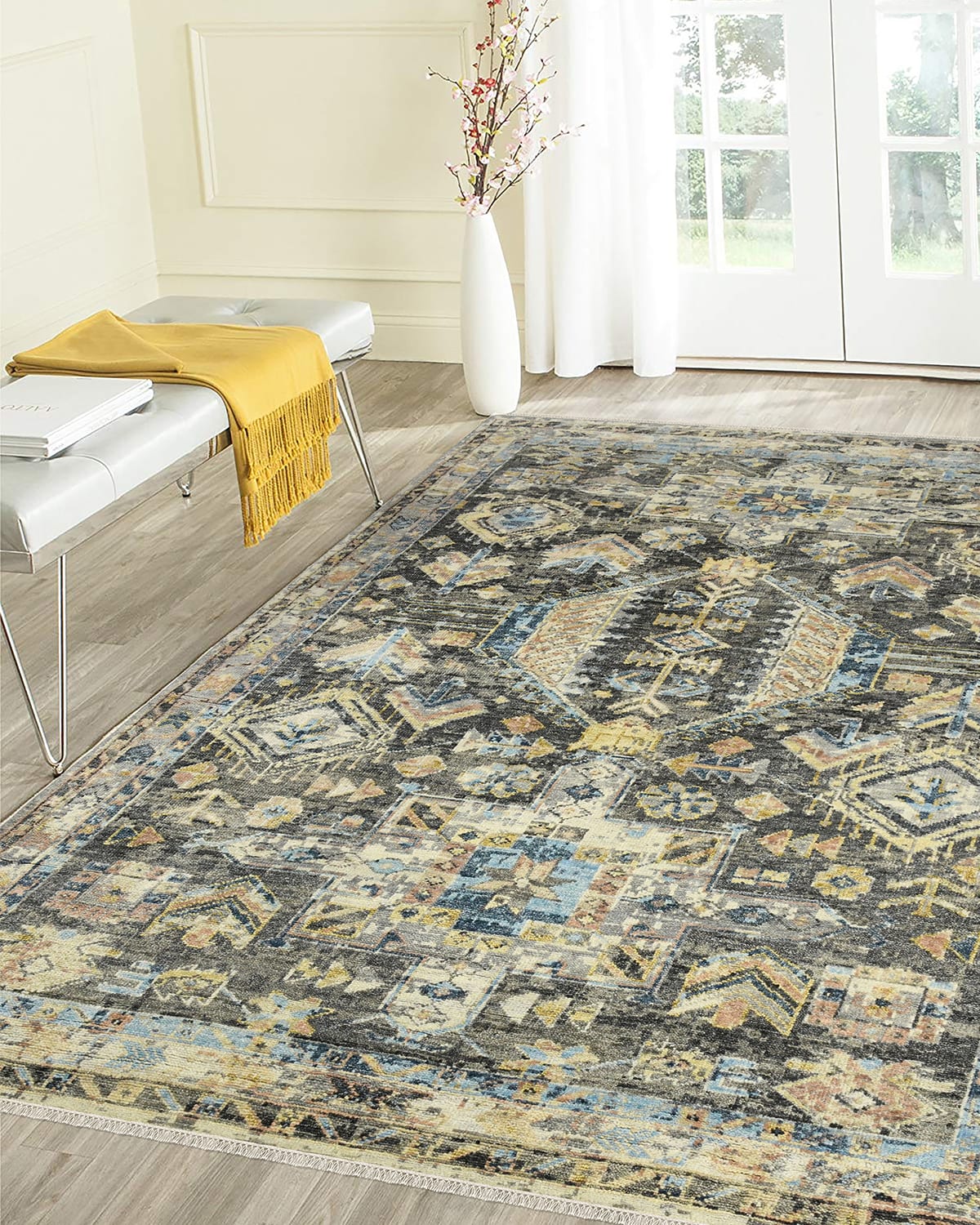 Laramire Hand-Knotted Rug, 9' x 12'