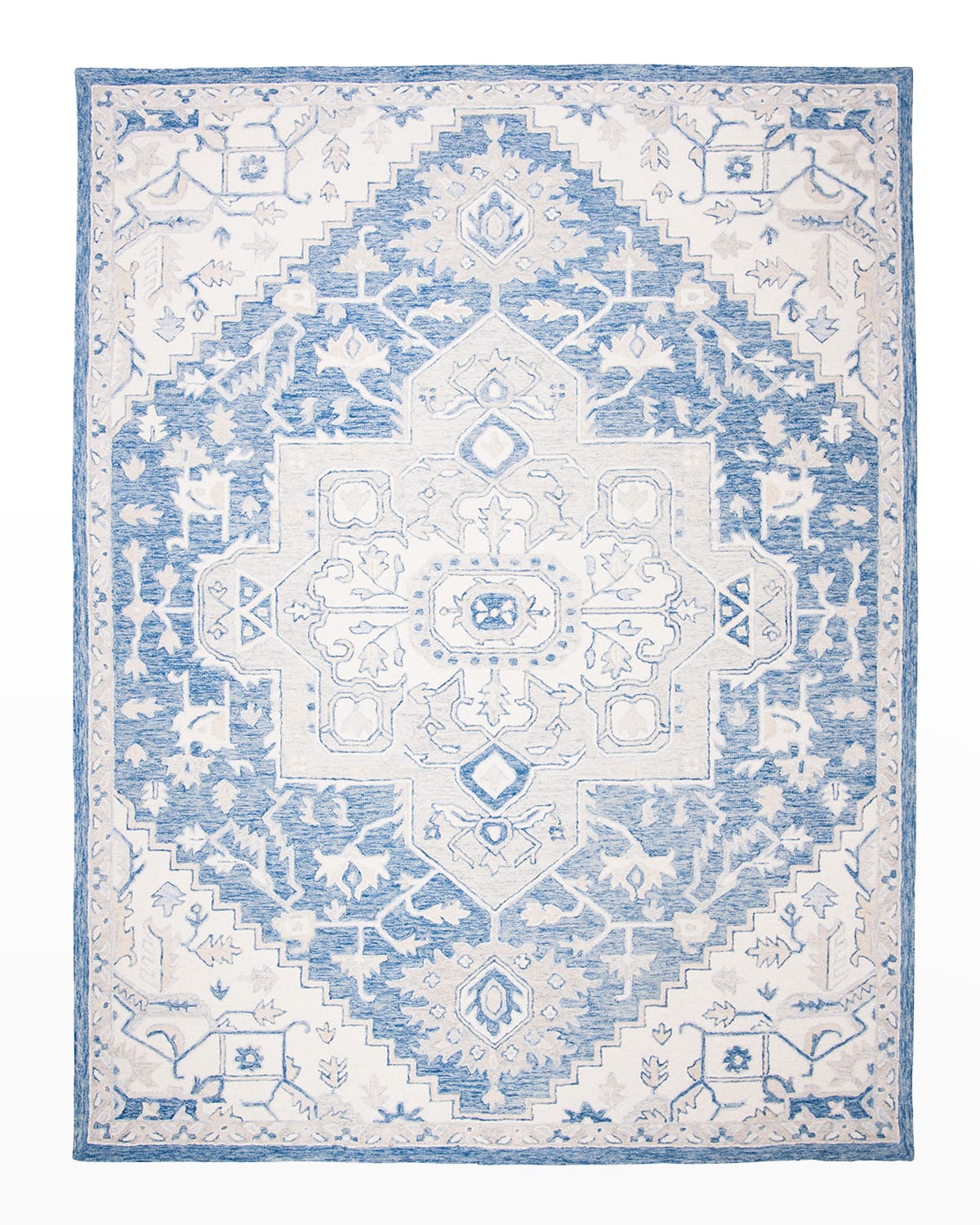 Percy Blue Hand-Woven Rug, 5' x 8'