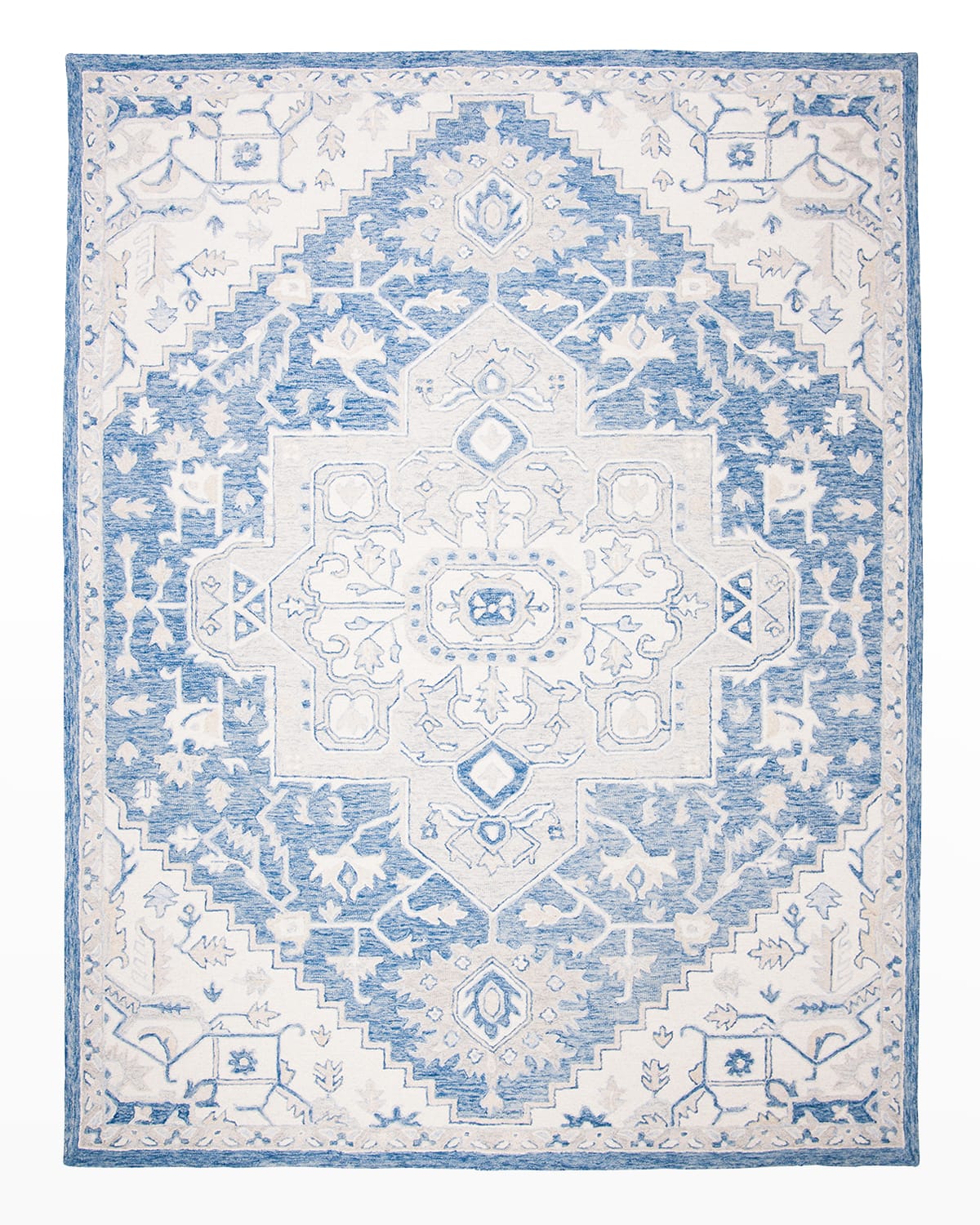 Percy Blue Hand-Woven Rug, 9' x 12'