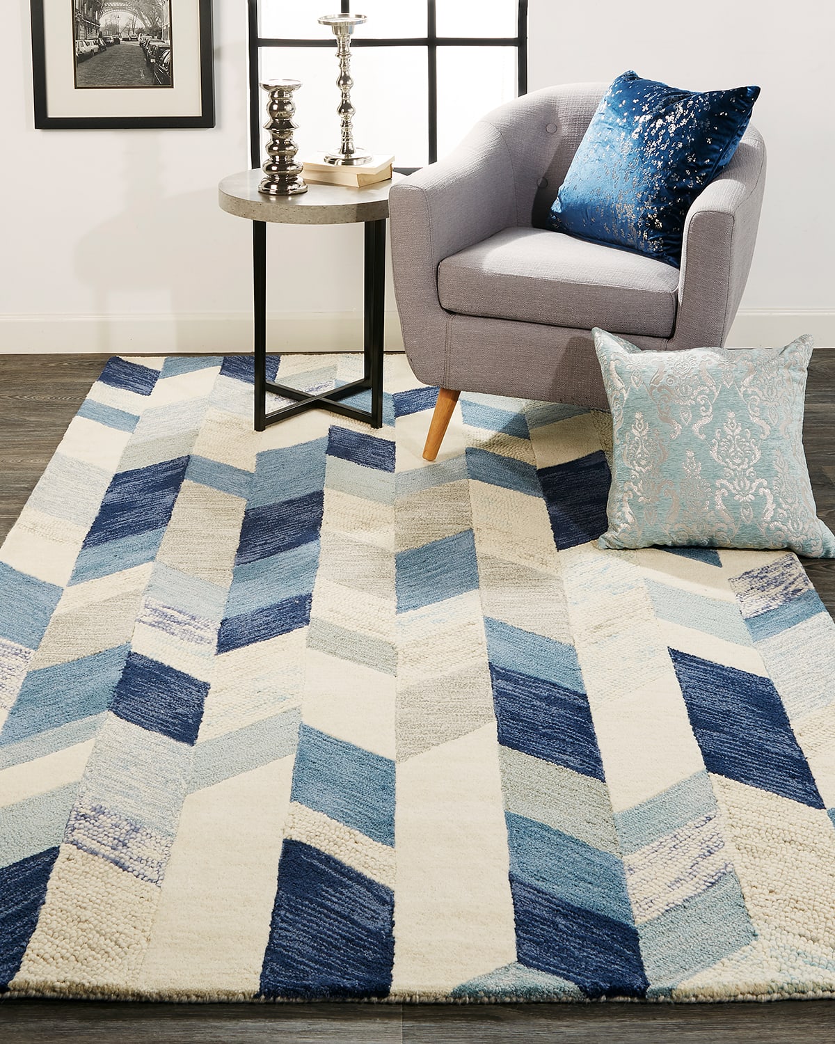 Binada Tufted Graphic Chevron Rug, 4' x 6'