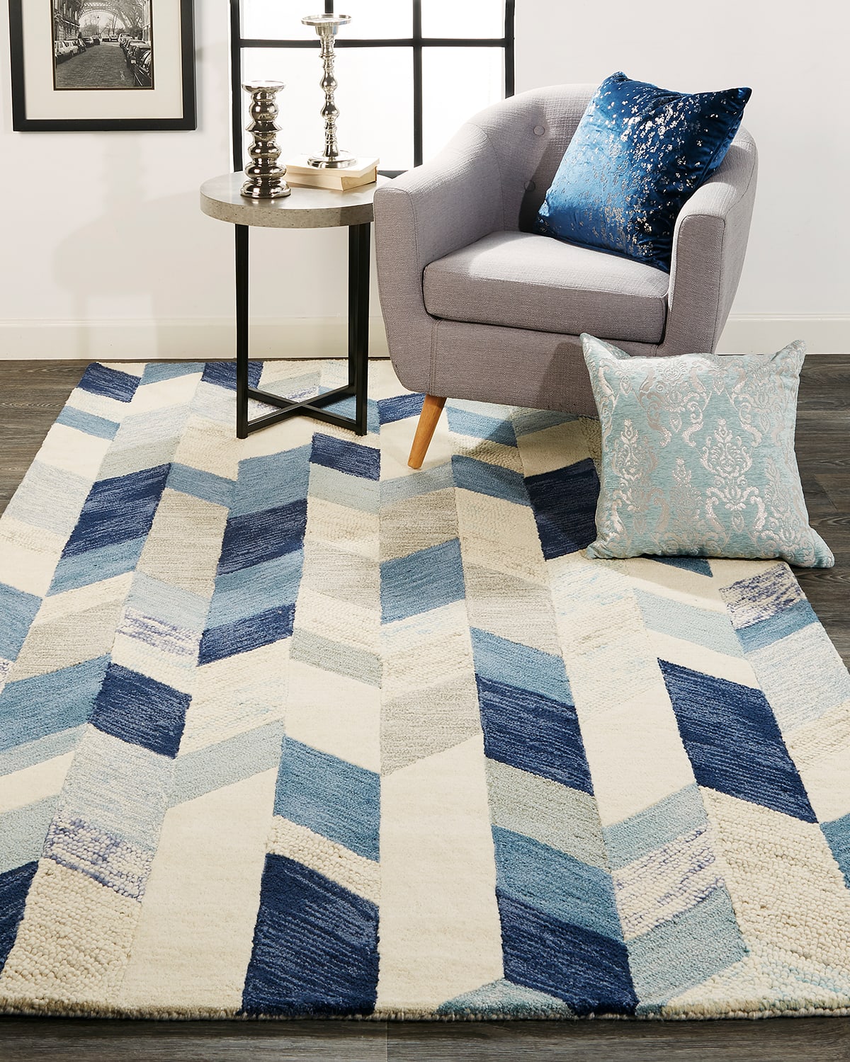 Binada Tufted Graphic Chevron Rug, 8' x 11'