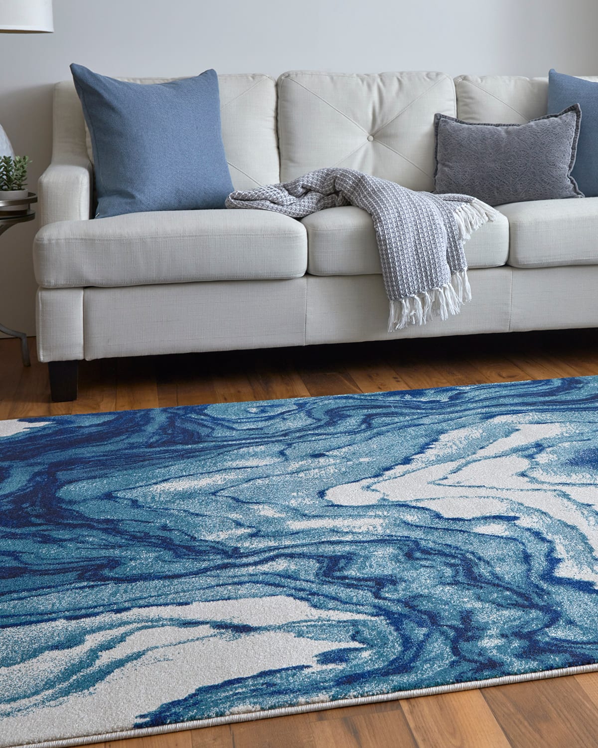Omari Contemporary Watercolor Rug, 4' x 6'