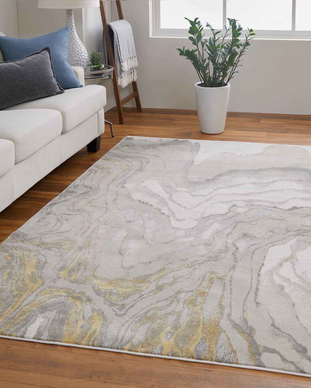 Vanhorn Abstract Marble-Print Rug, 12' x 15'
