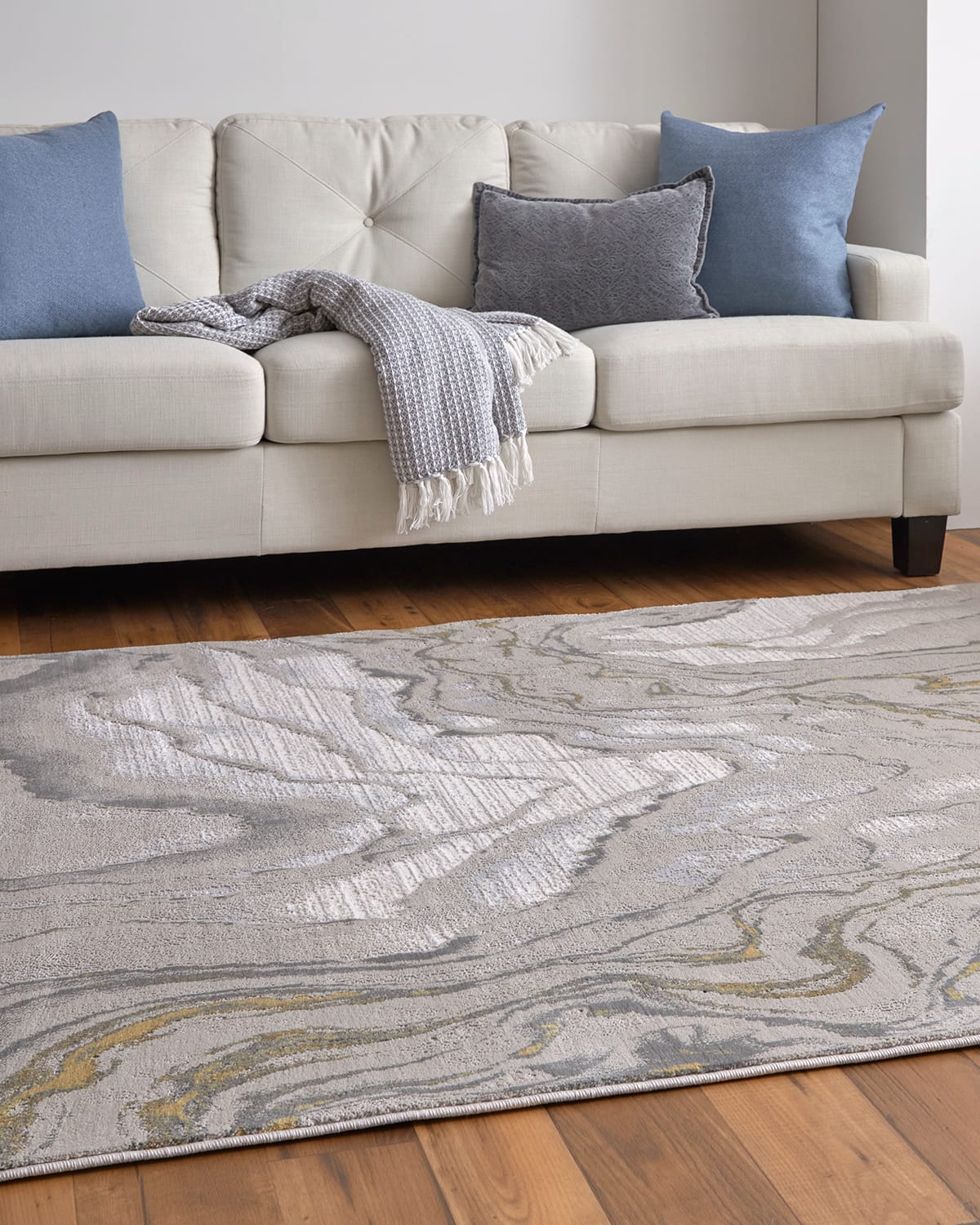 Vanhorn Abstract Marble-Print Rug, 5' x 8'