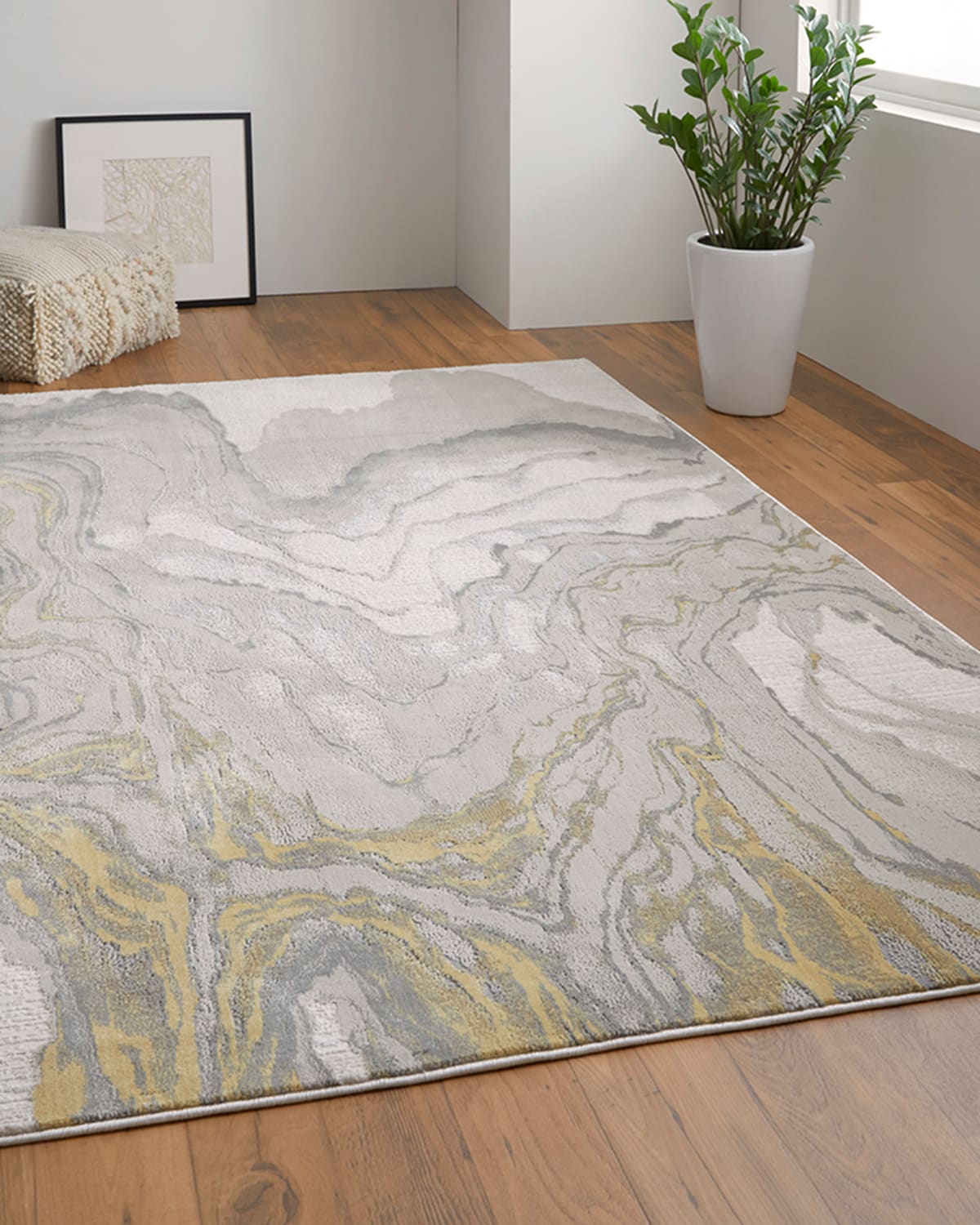 Vanhorn Abstract Marble-Print Rug, 7' x 10'
