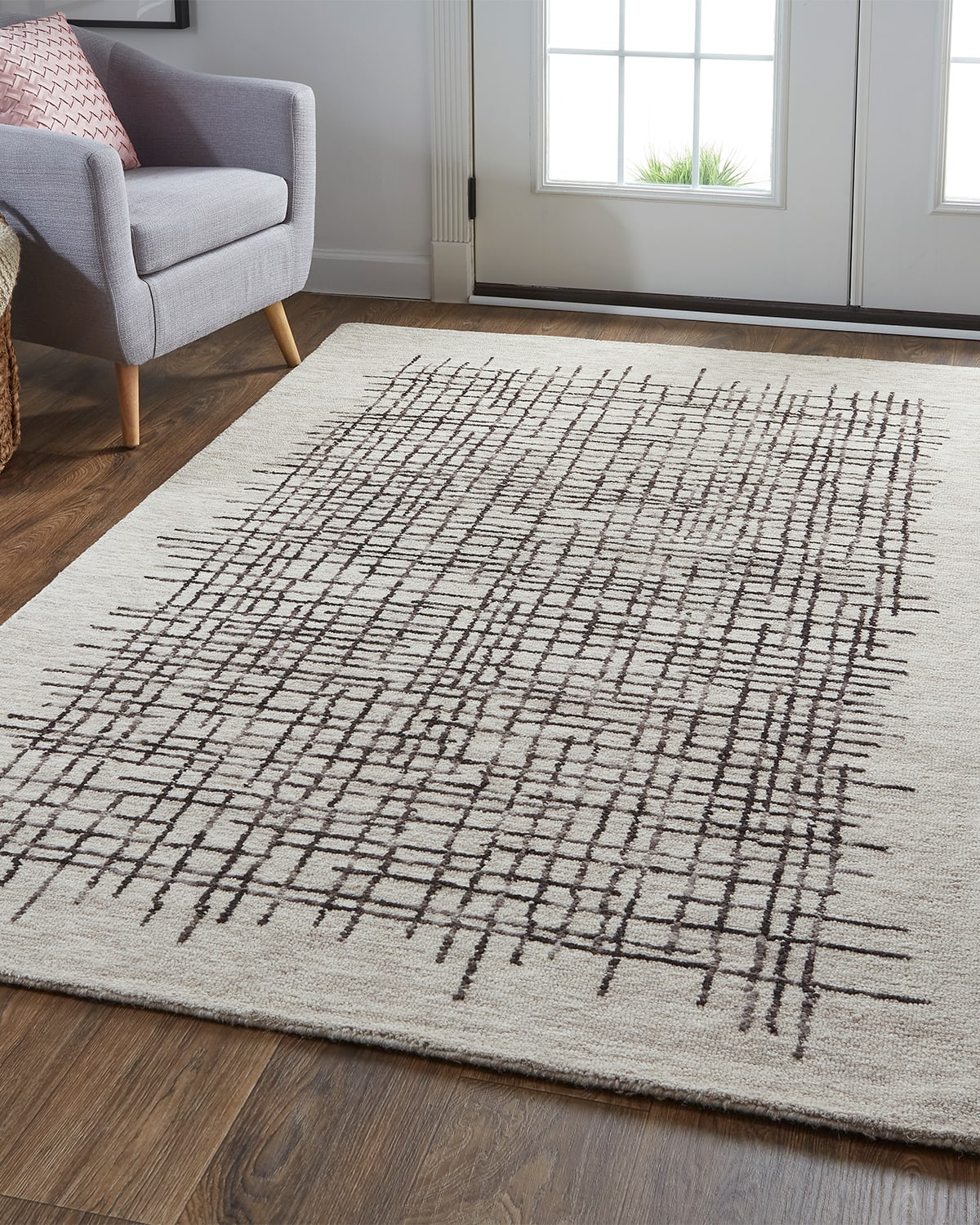 Carrick Modern Tufted Architectural Rug, 8' x 10'