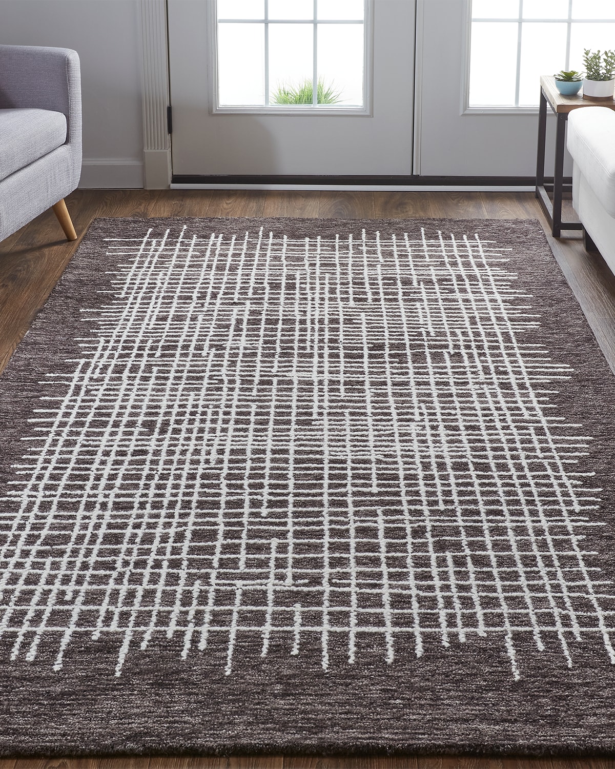 Carrick Modern Tufted Architectural Rug, 2' x 3'