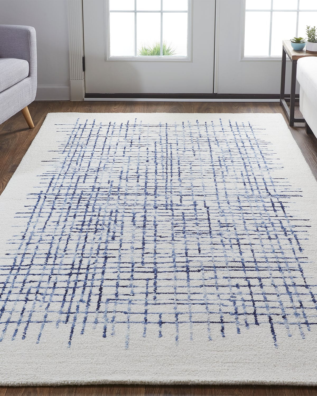 Carrick Modern Tufted Architectural Rug, 4' x 6'