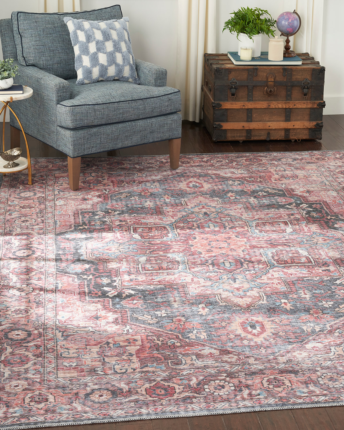 Lalie Washable Rug, 5' x 8'