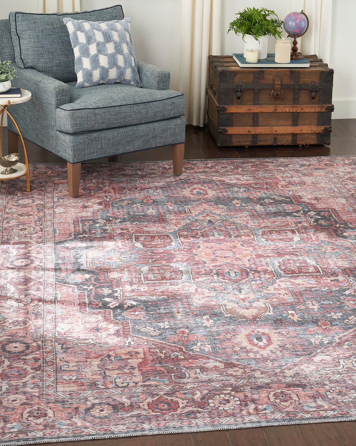 Lalie Washable Rug, 9' x 12'