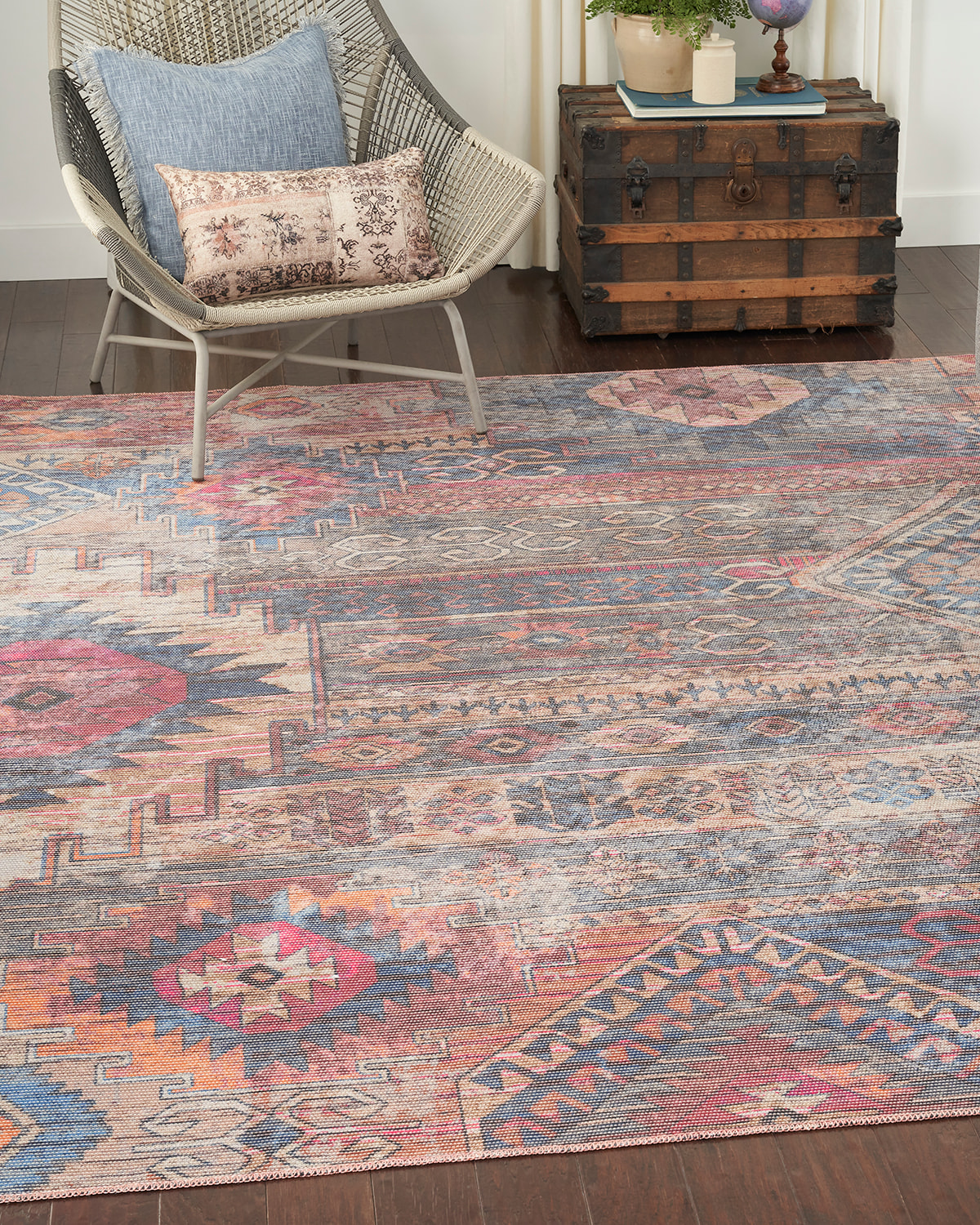 Simone Washable Rug, 9' x 12'