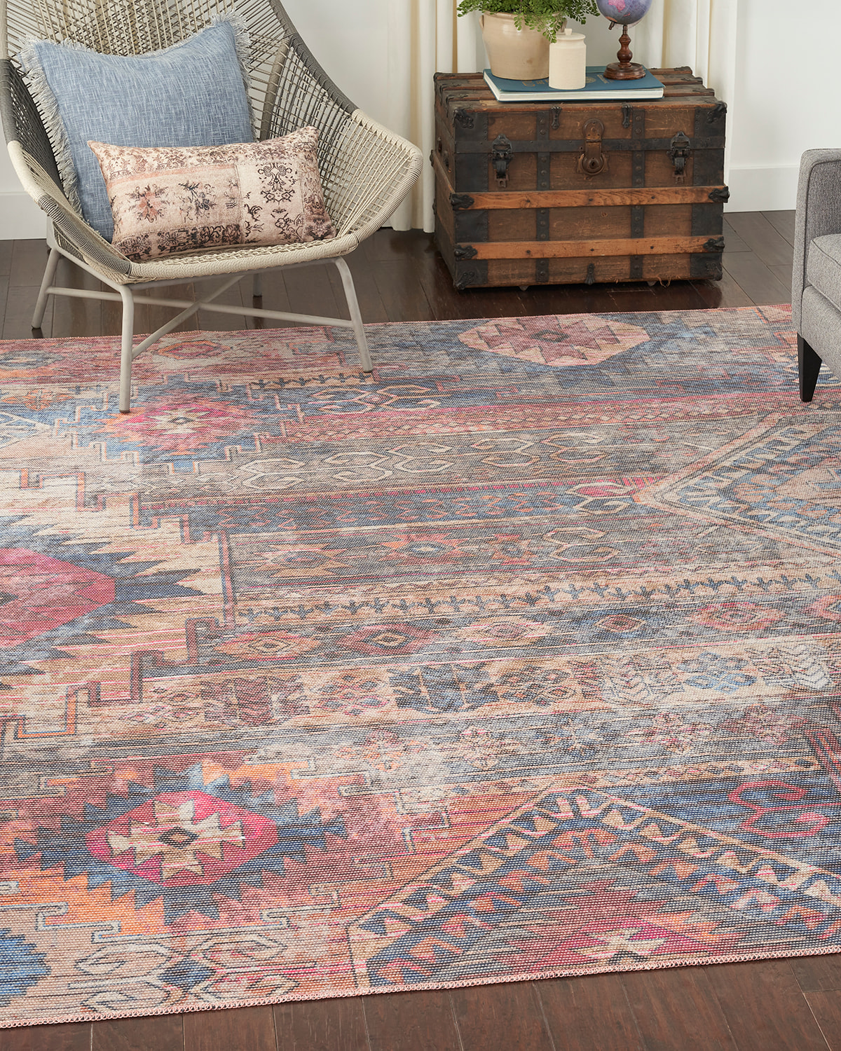 Simone Washable Rug, 5' x 8'