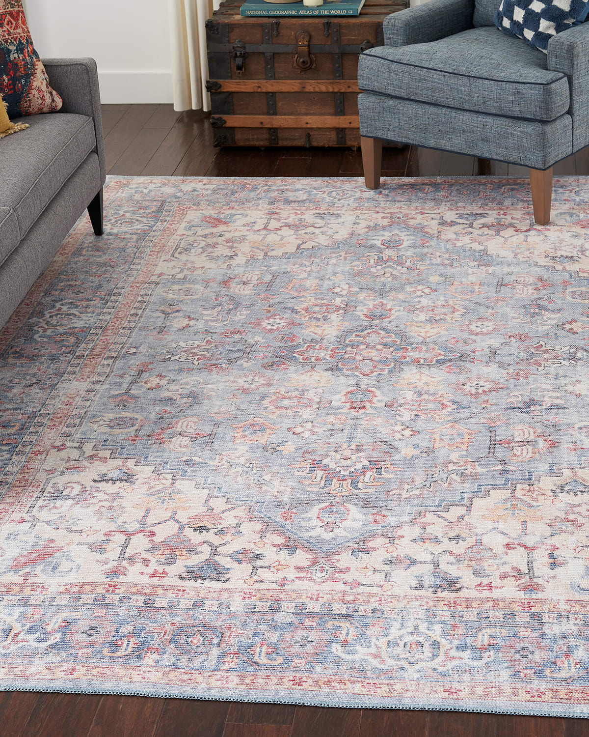 Jacob Washable Runner, 2' x 6'