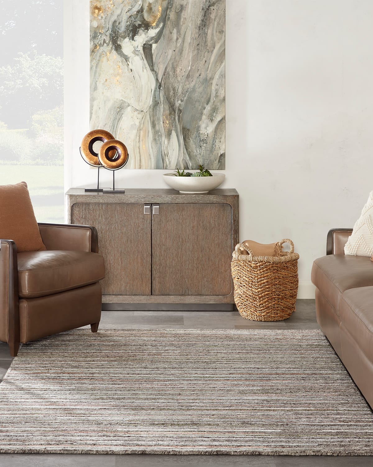 Logan Hand-Knotted Rug, 5' x 8'