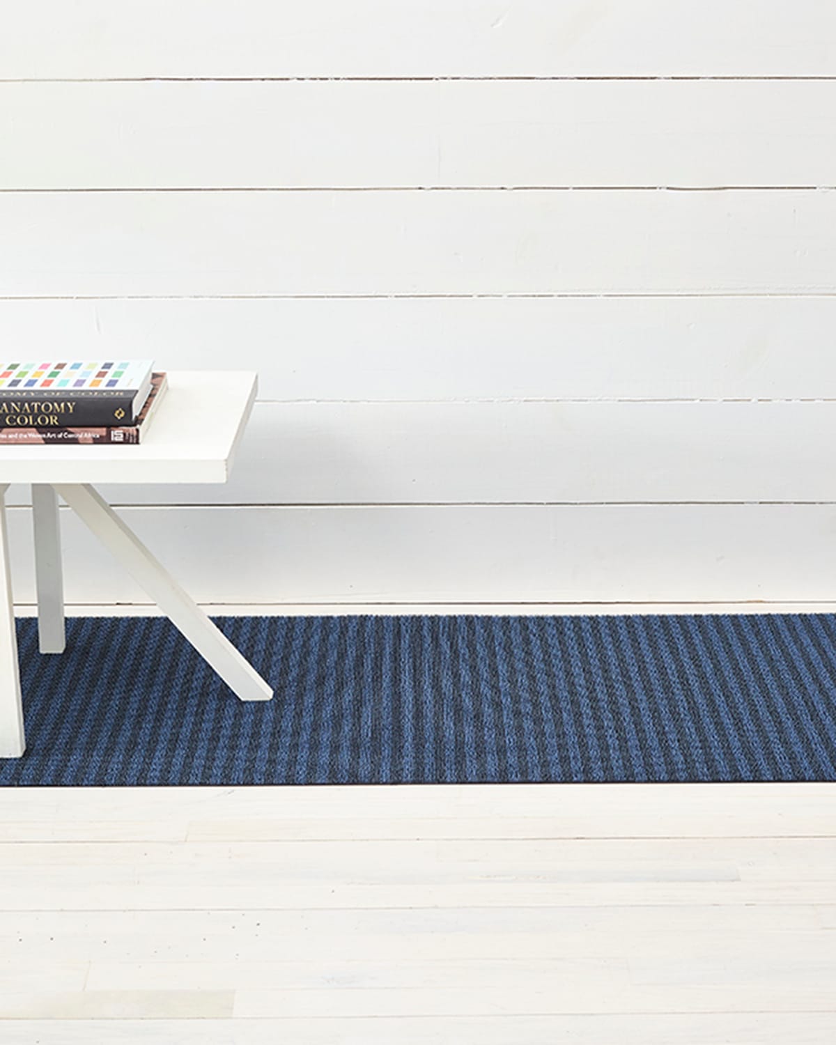 Breton Stripe Shag Rug, 2' x 6'