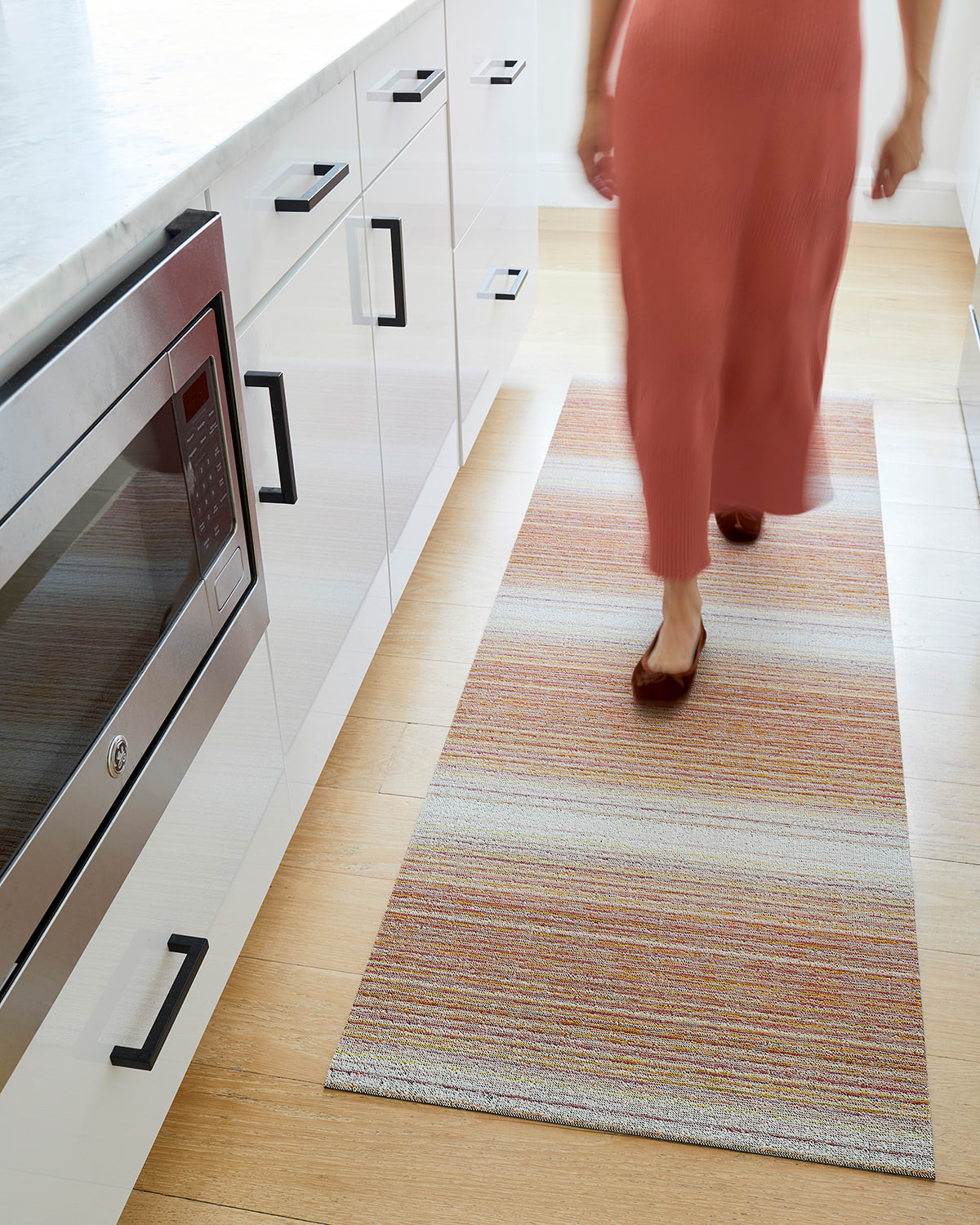 Fade Stripe Shag Rug, 2' x 6'