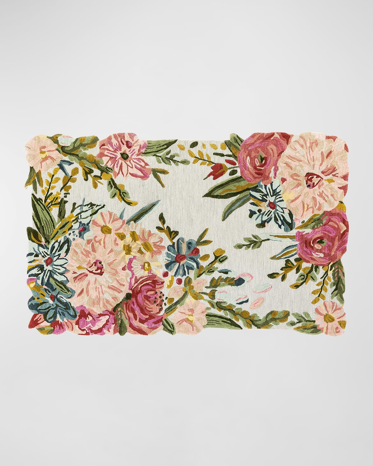 Flower Garden Rug, 5' x 8'