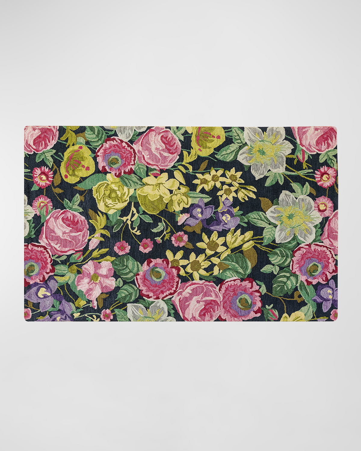 Midnight Floral Rug, 5' x 8'