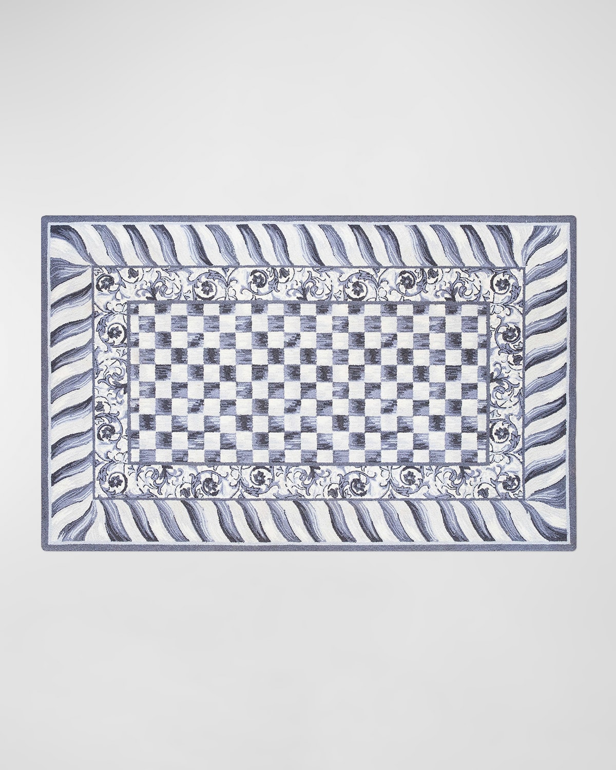 Sterling Check Rug, 5' x 8'