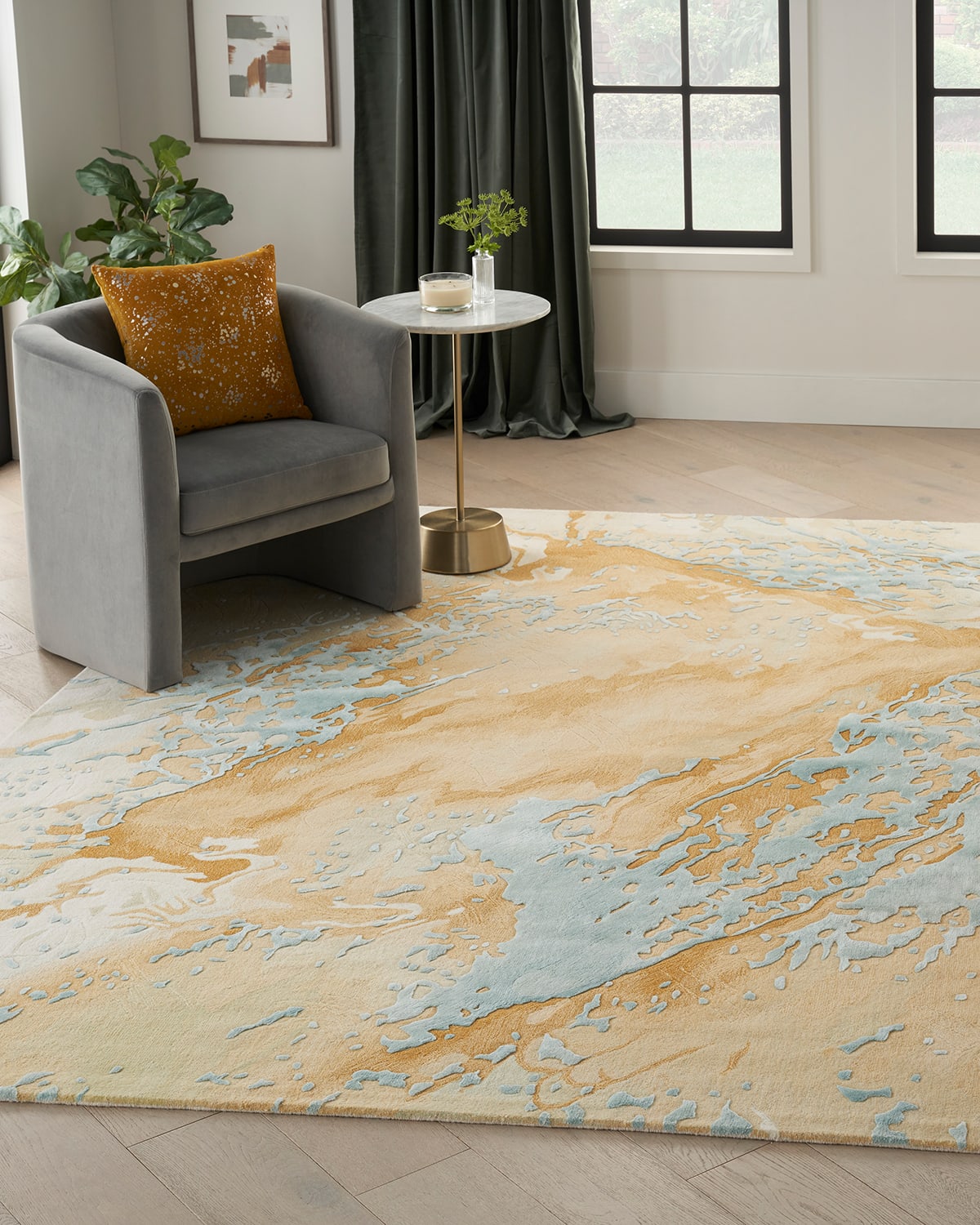 Milea Hand-Tufted Rug, 5' x 8'